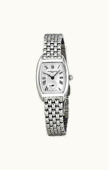 Frederique Constant Art Deco Tonneau Small Second Stainless Steel / Silver / Bracelet