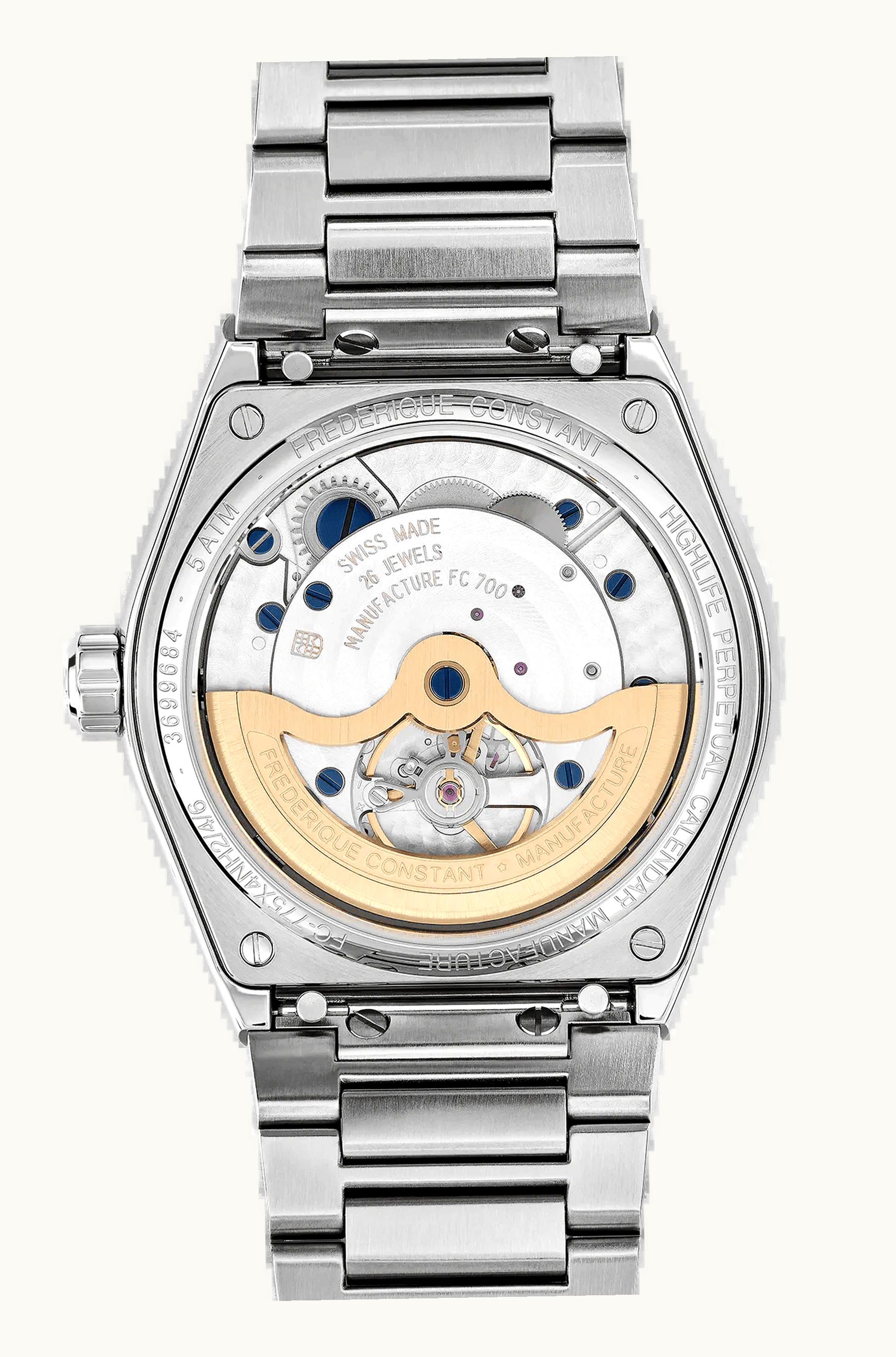 Frederique Constant Art Deco Tonneau Small Second Stainless Steel - Diamond / Silver