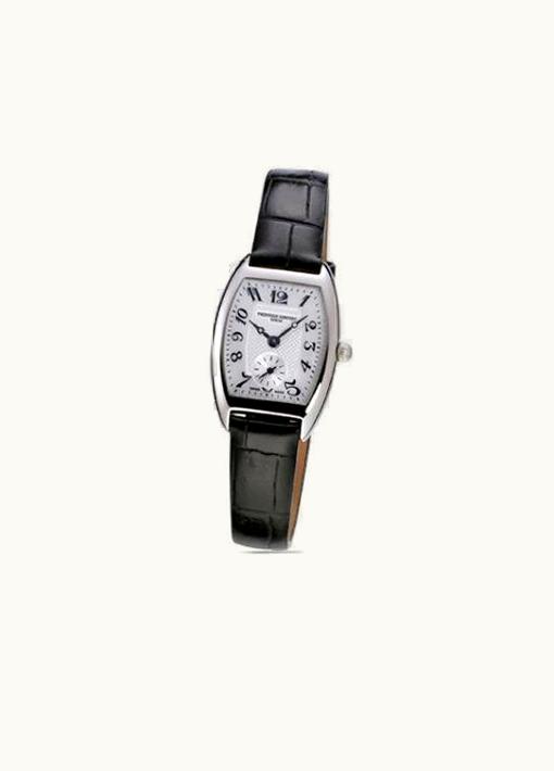 Frederique Constant Art Deco Tonneau Small Second Stainless Steel / Silver