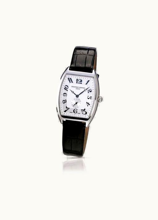 Frederique Constant Art Deco Tonneau Small Second Stainless Steel / Silver