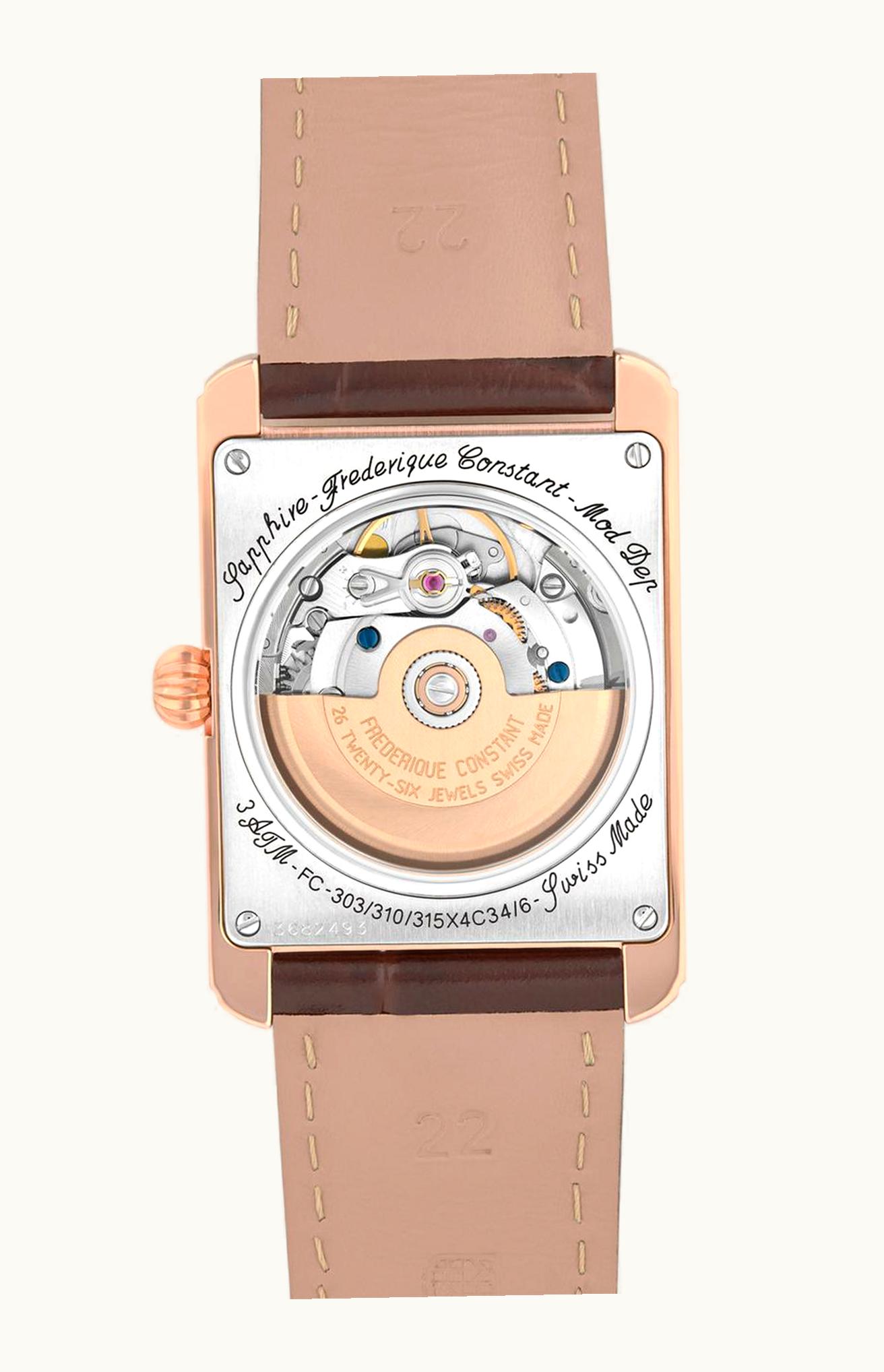 Frederique Constant Carree Automatic Rose Gold / Silver