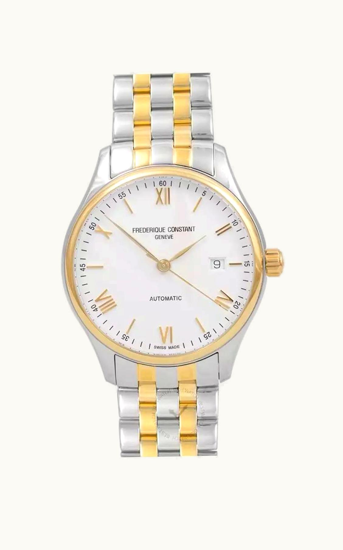 Frederique Constant Classic Automatic Stainless Steel - Yellow Gold / Silver / Bracelet