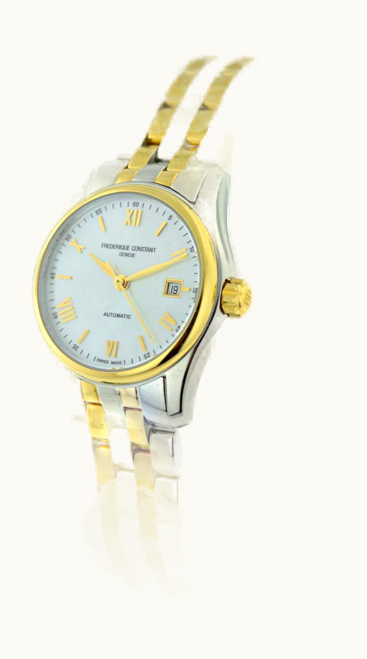 Frederique Constant Classic Automatic Ladies Stainless Steel - Yellow Gold / MOP / Bracelet