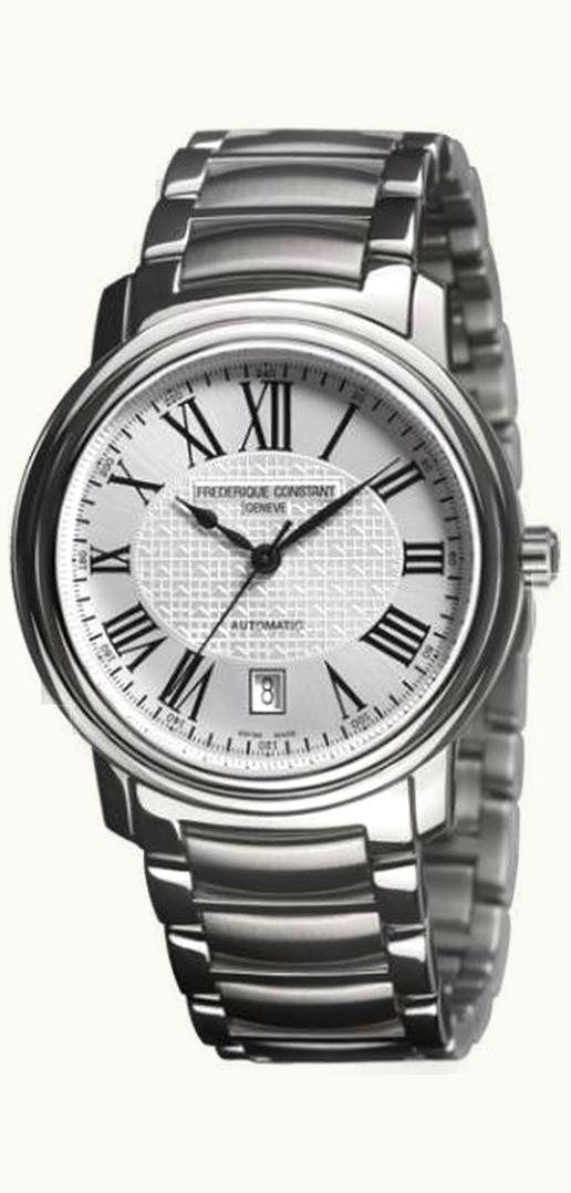 Frederique Constant Index Worldtimer Quartz Stainless Steel / Silver