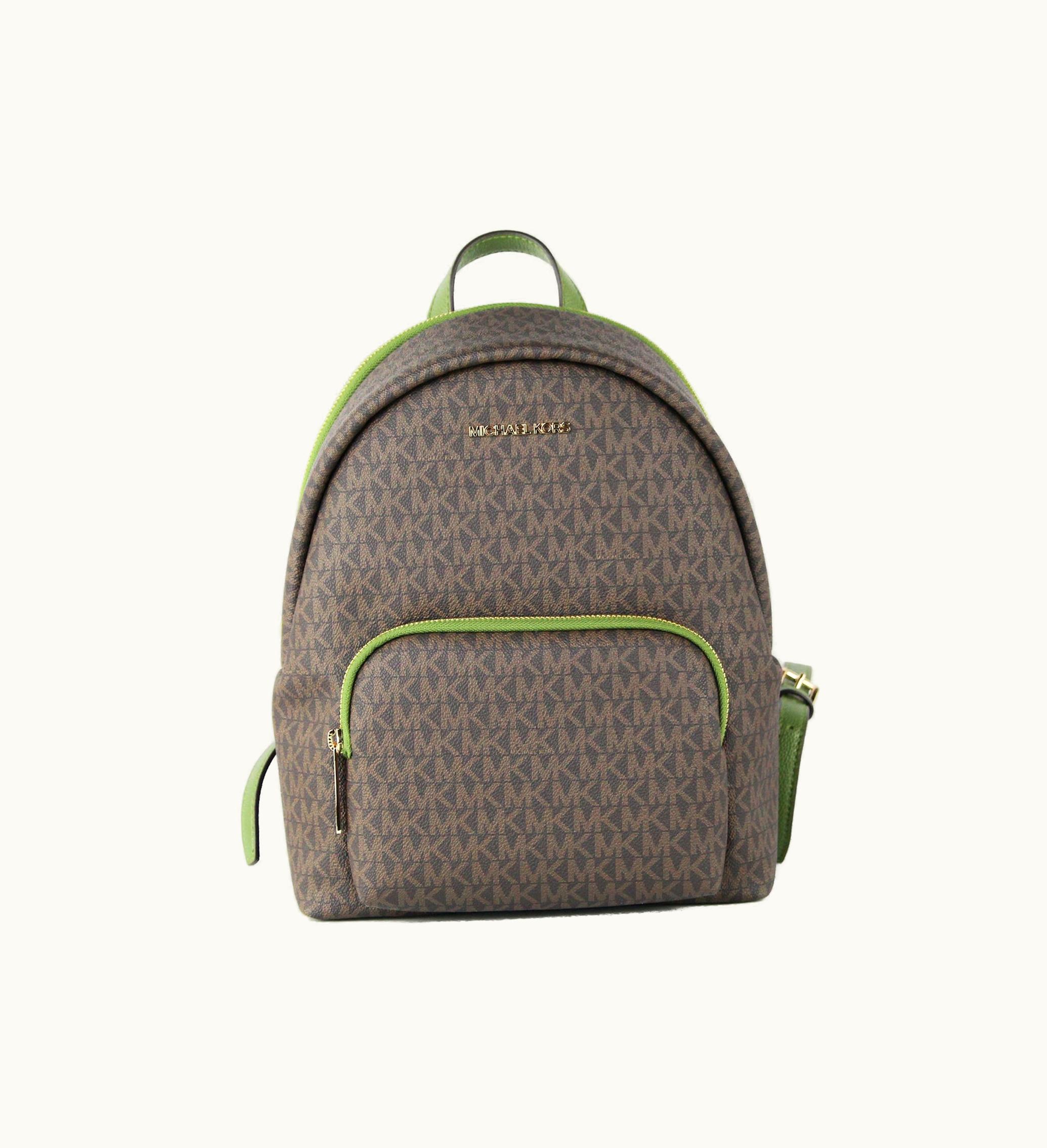 Michael Kors Michael Kors Erin Signature Backpack Medium Evergreen Brown