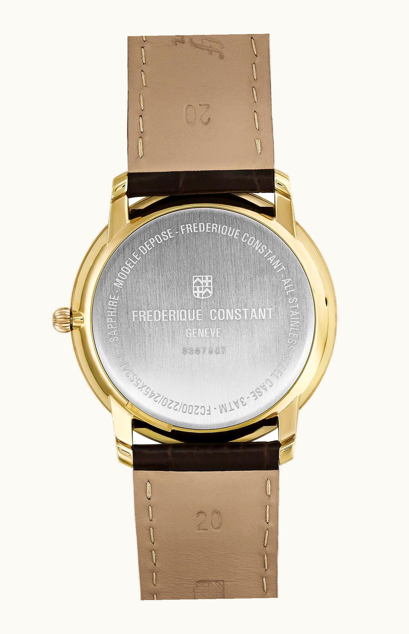 Frederique Constant Slimline Mini Yellow Gold / Silver / Bracelet