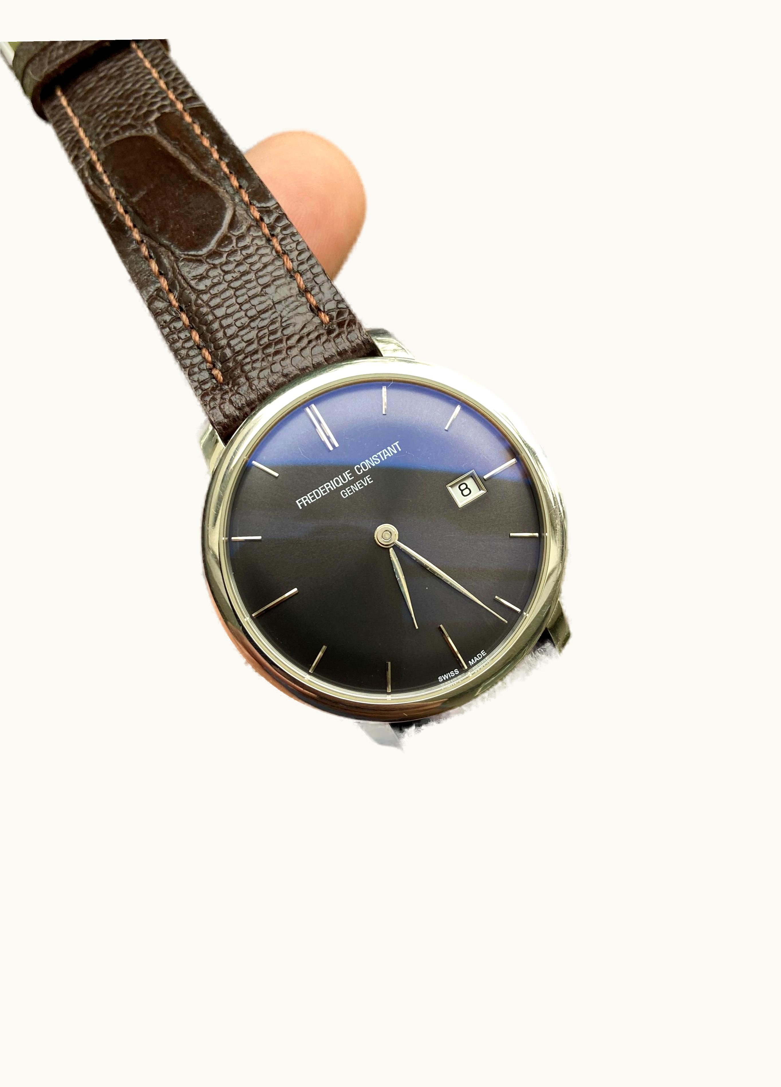 Frederique Constant Slimline Automatic Black Bracelet