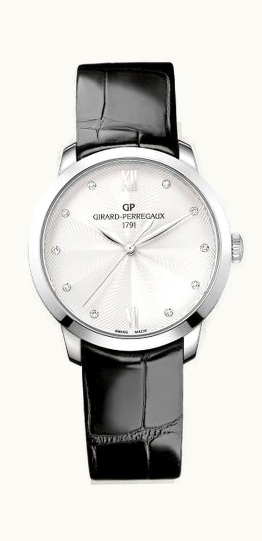 Girard-Perregaux 1966 36mm Stainless Steel / Silver / Alligator