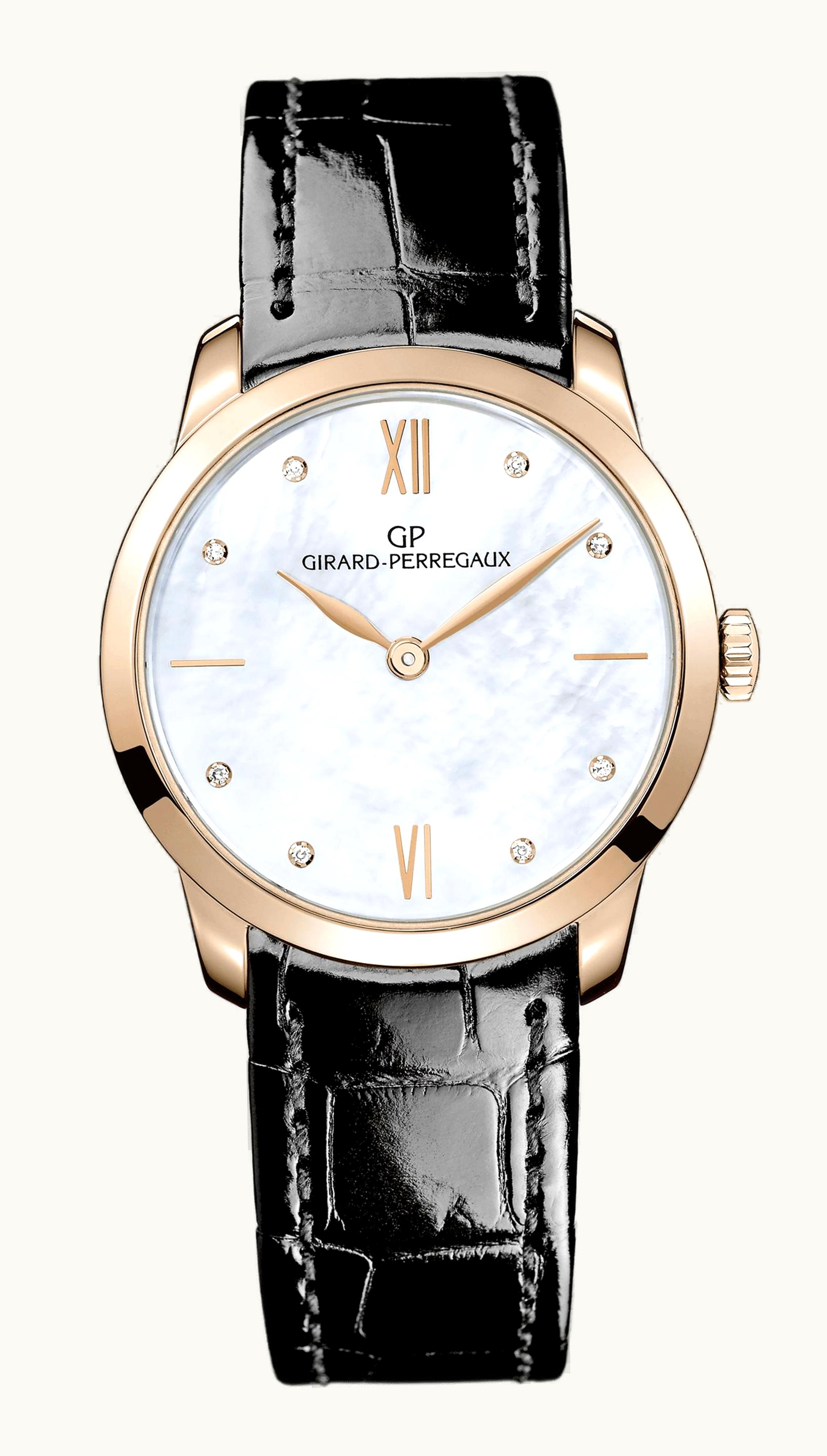 Girard-Perregaux 1966 30mm Pink Gold / MOP / Alligator