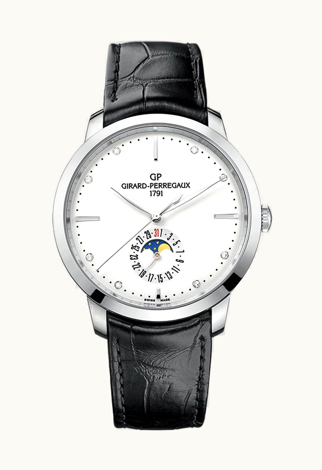 Girard-Perregaux 1966 40 Stainless Steel Black Alligator Strap