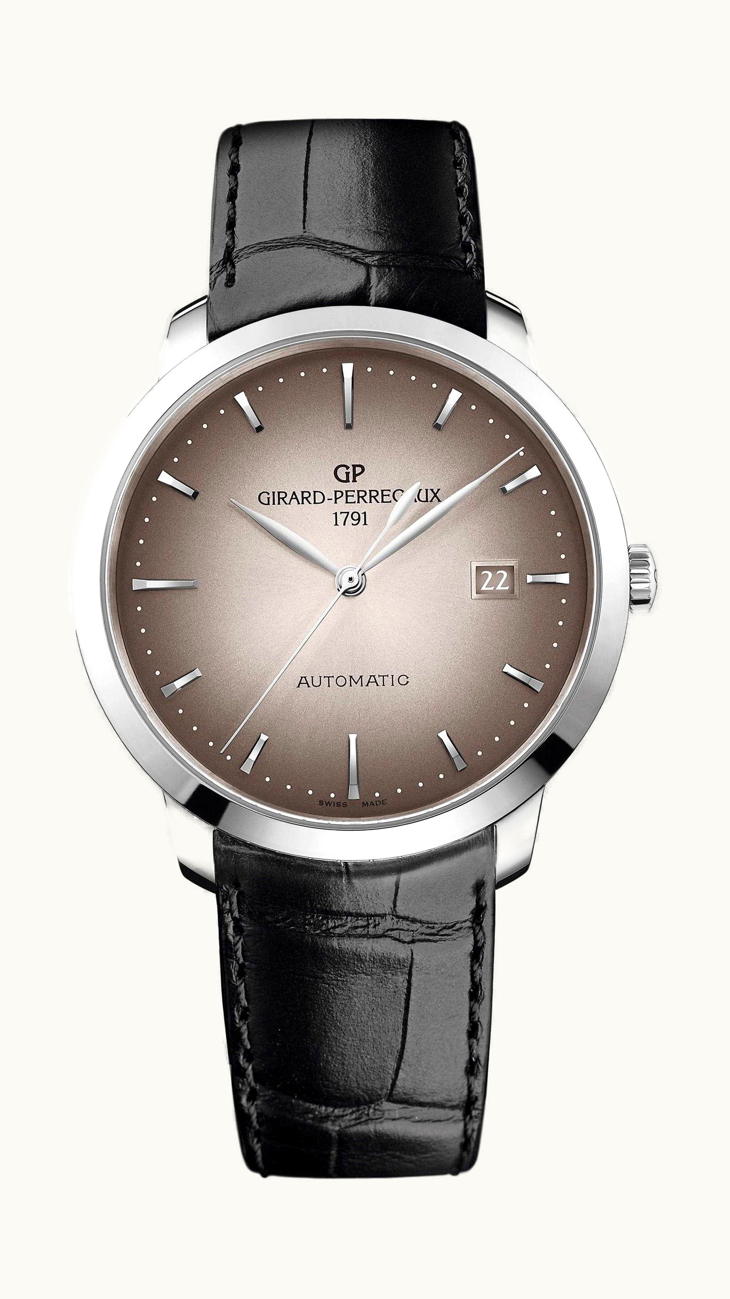 Girard-Perregaux 1966 40 Stainless Steel Black Alligator Strap