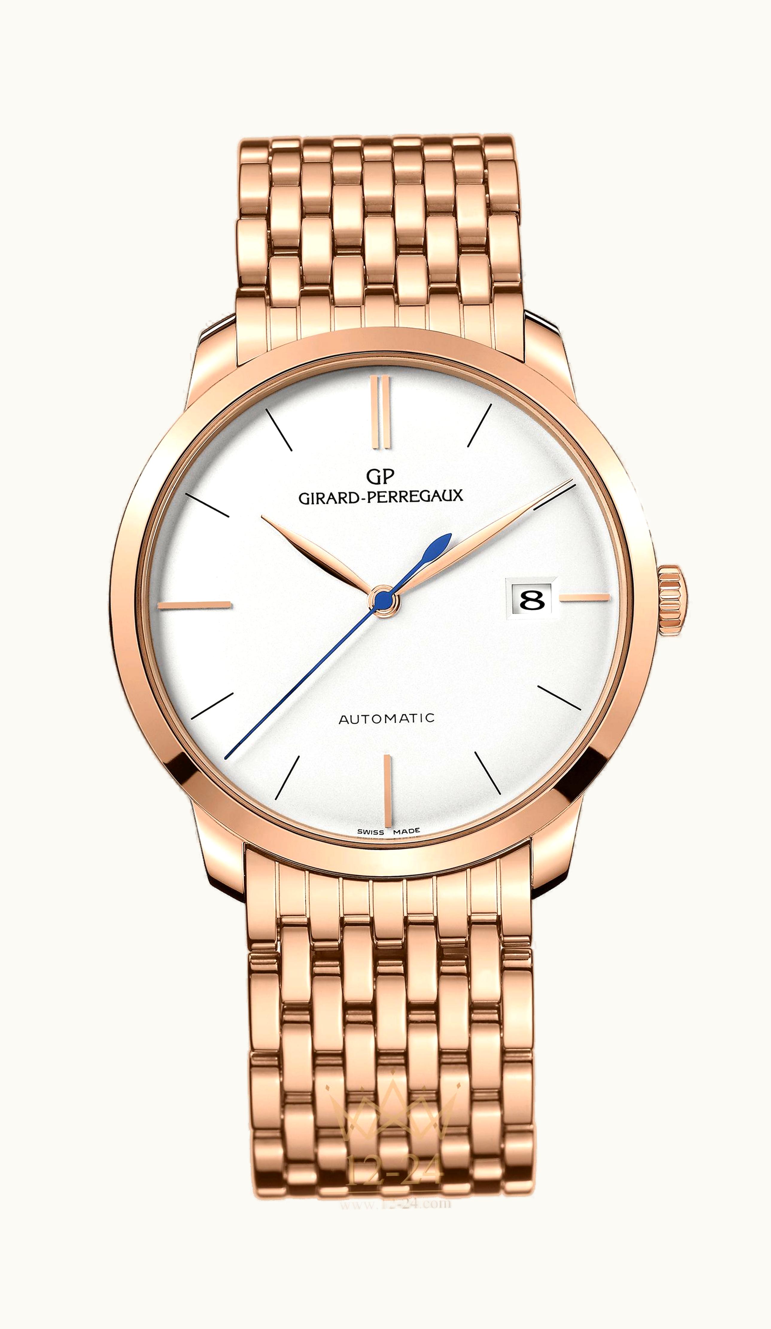 Girard-Perregaux 1966 38 Pink Gold / Silver / Bracelet