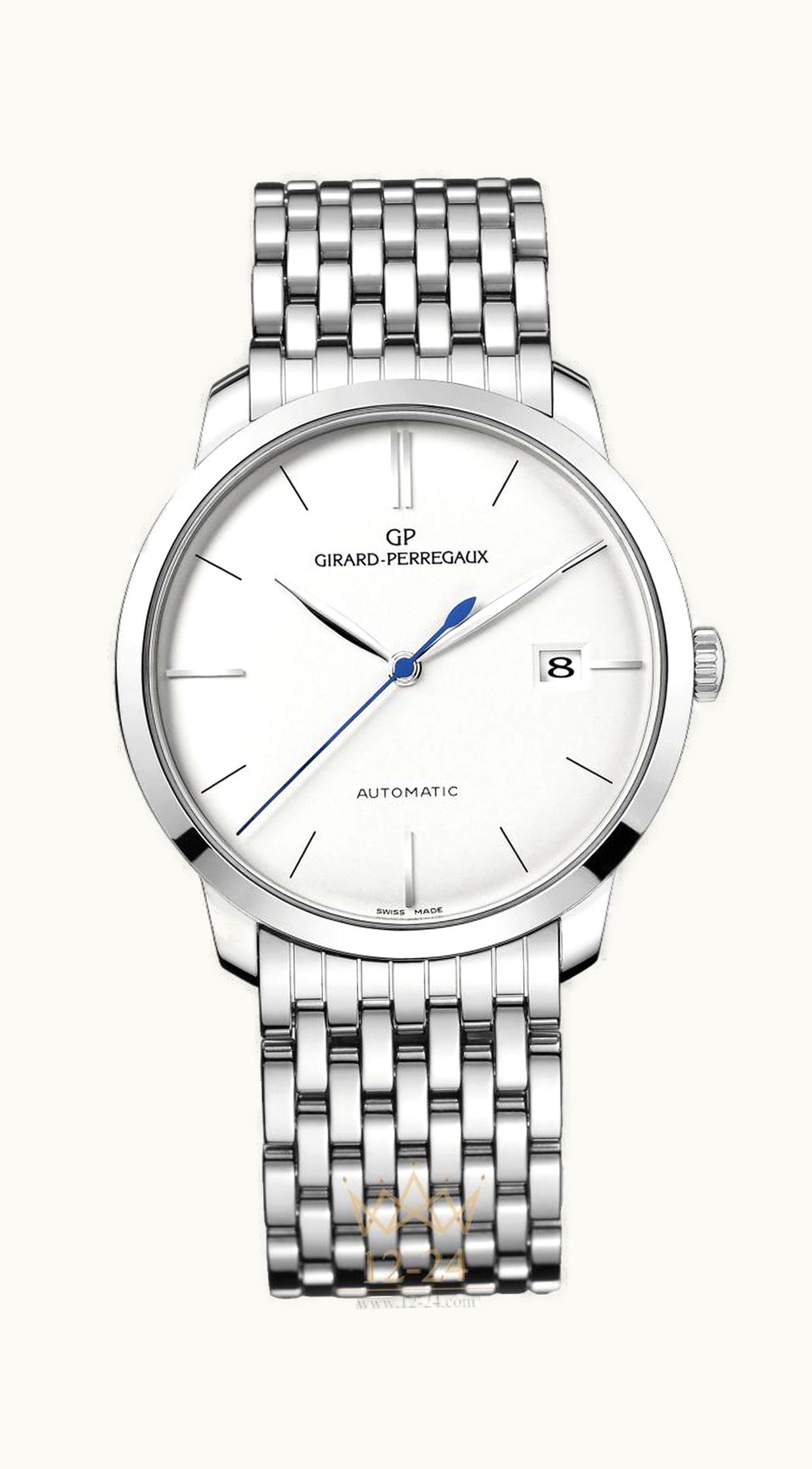 Girard-Perregaux 1966 38 White Gold / Silver / Alligator