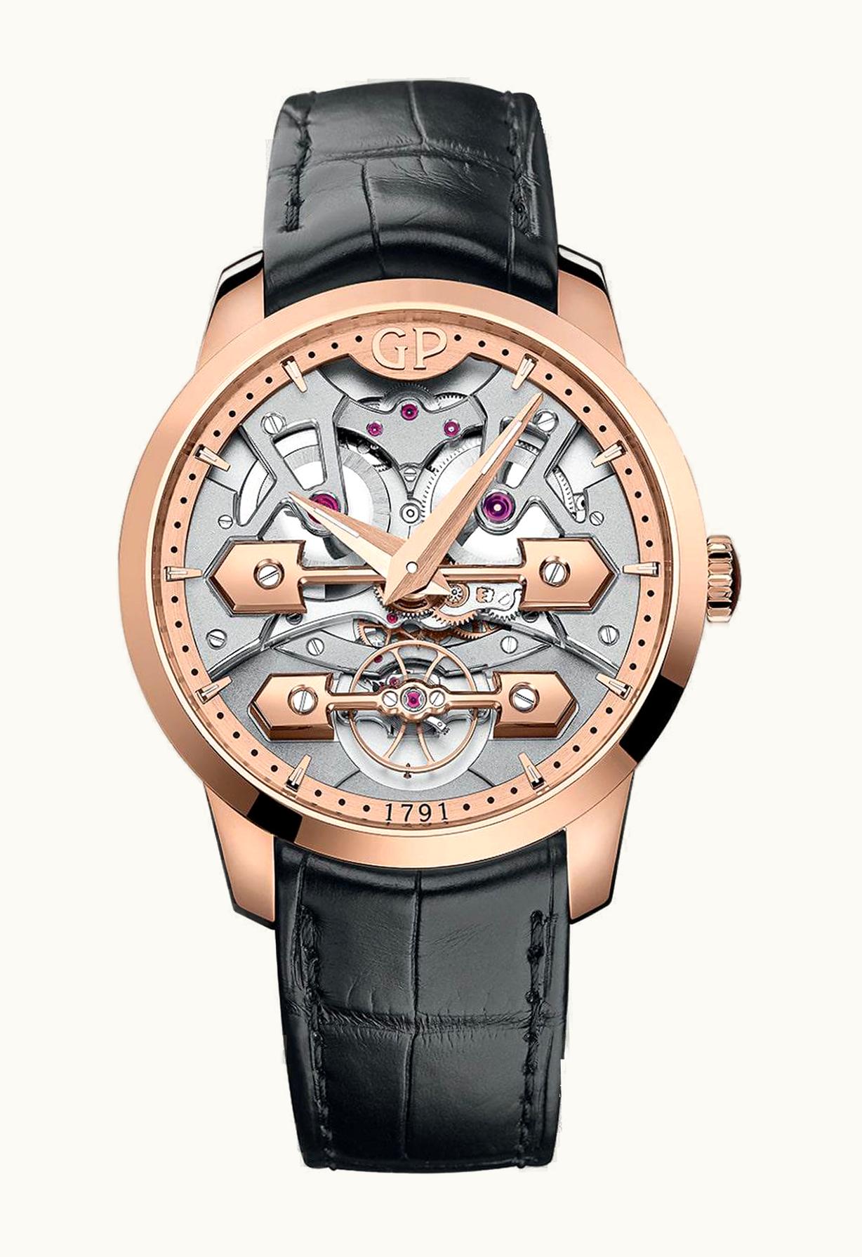 Girard-Perregaux Classic Bridges 45mm Pink Gold / Alligator