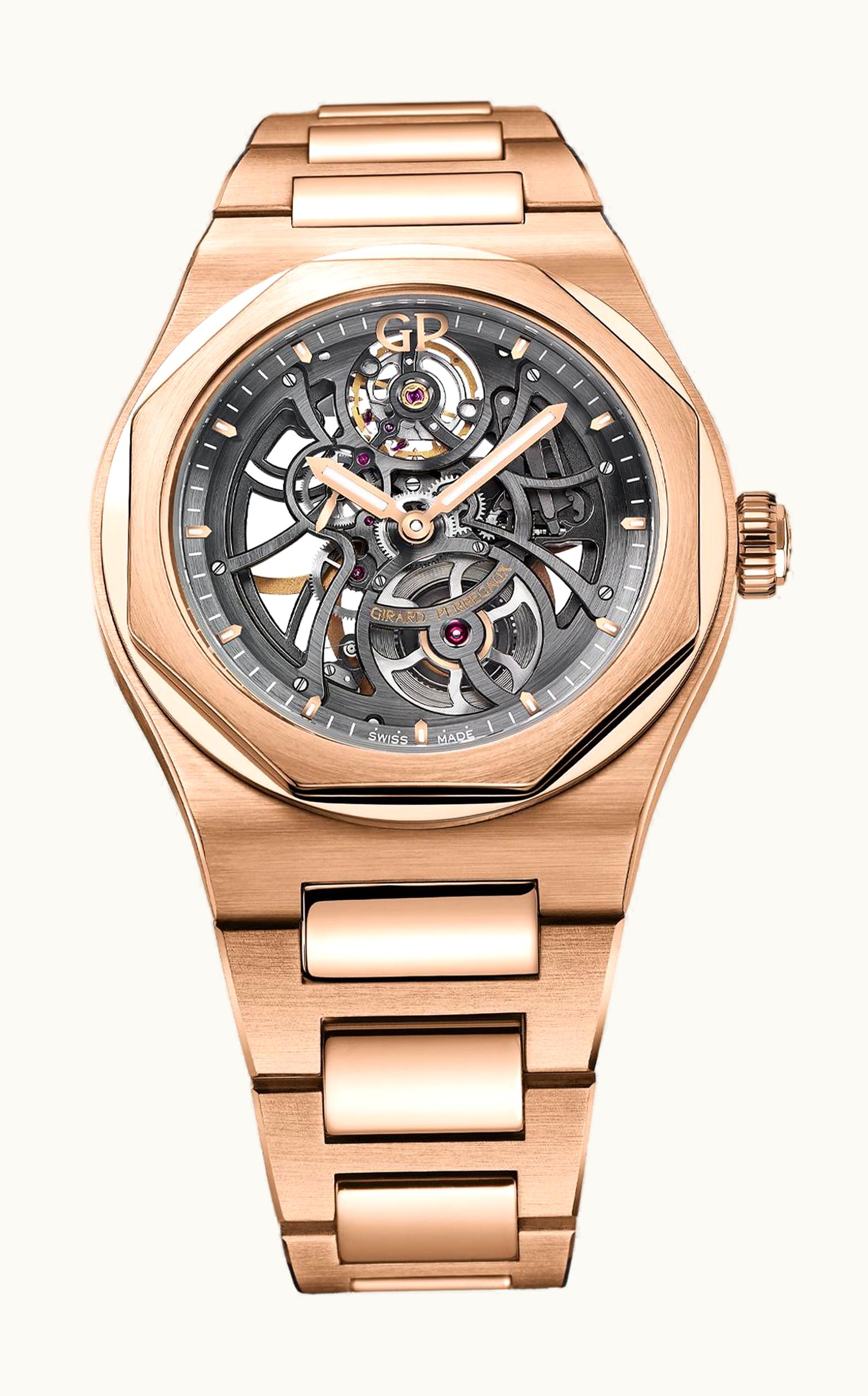 Girard-Perregaux Laureato 42 Automatic Skeleton Pink Gold / Bracelet