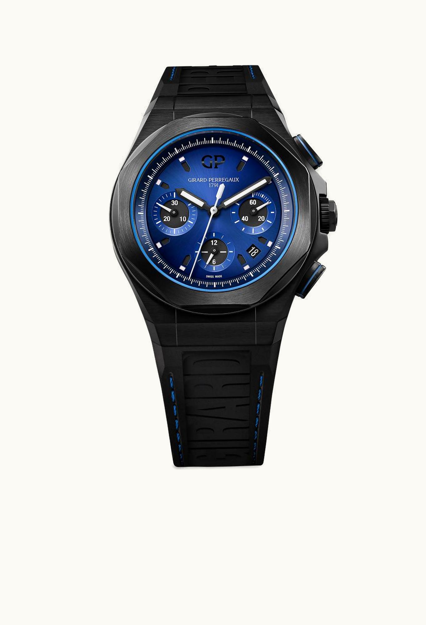 Girard-Perregaux Laureato Absolute Chronograph Titanium PVD / Blue