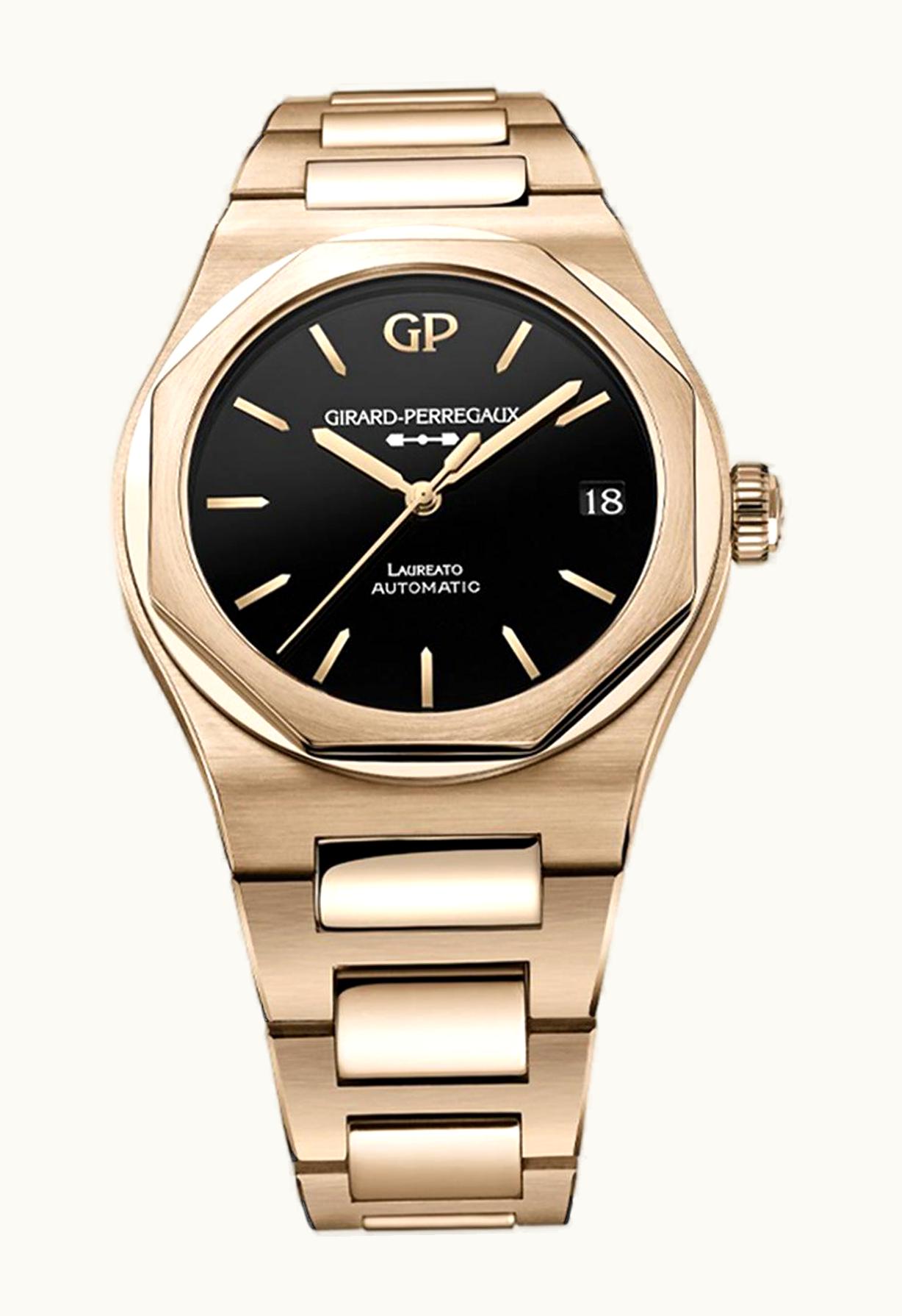 Girard-Perregaux Laureato 42 Automatic Pink Gold / Onyx