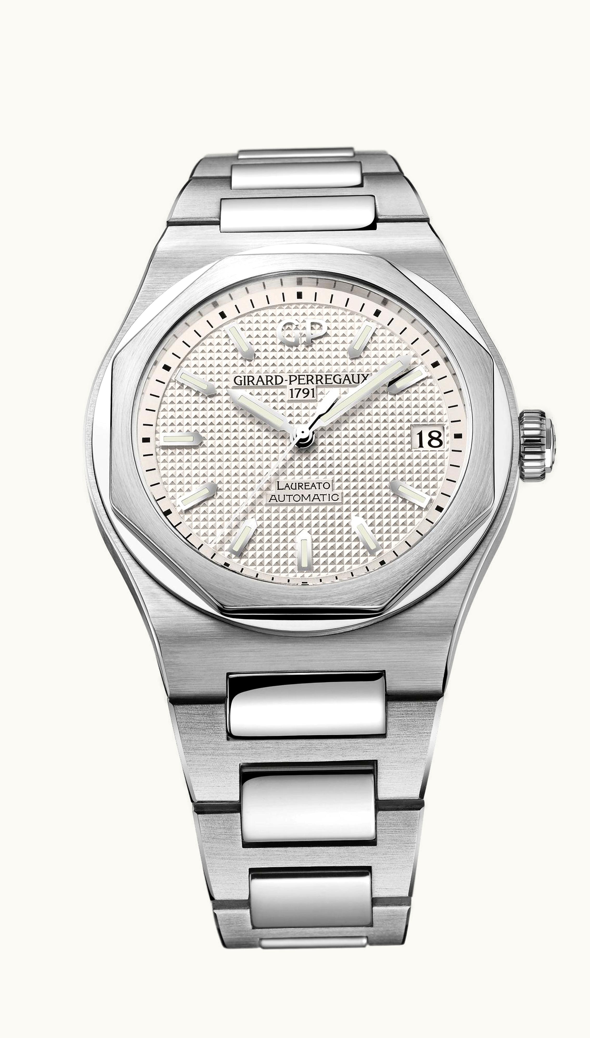 Girard-Perregaux Laureato 38 Automatic Stainless Steel / Silver
