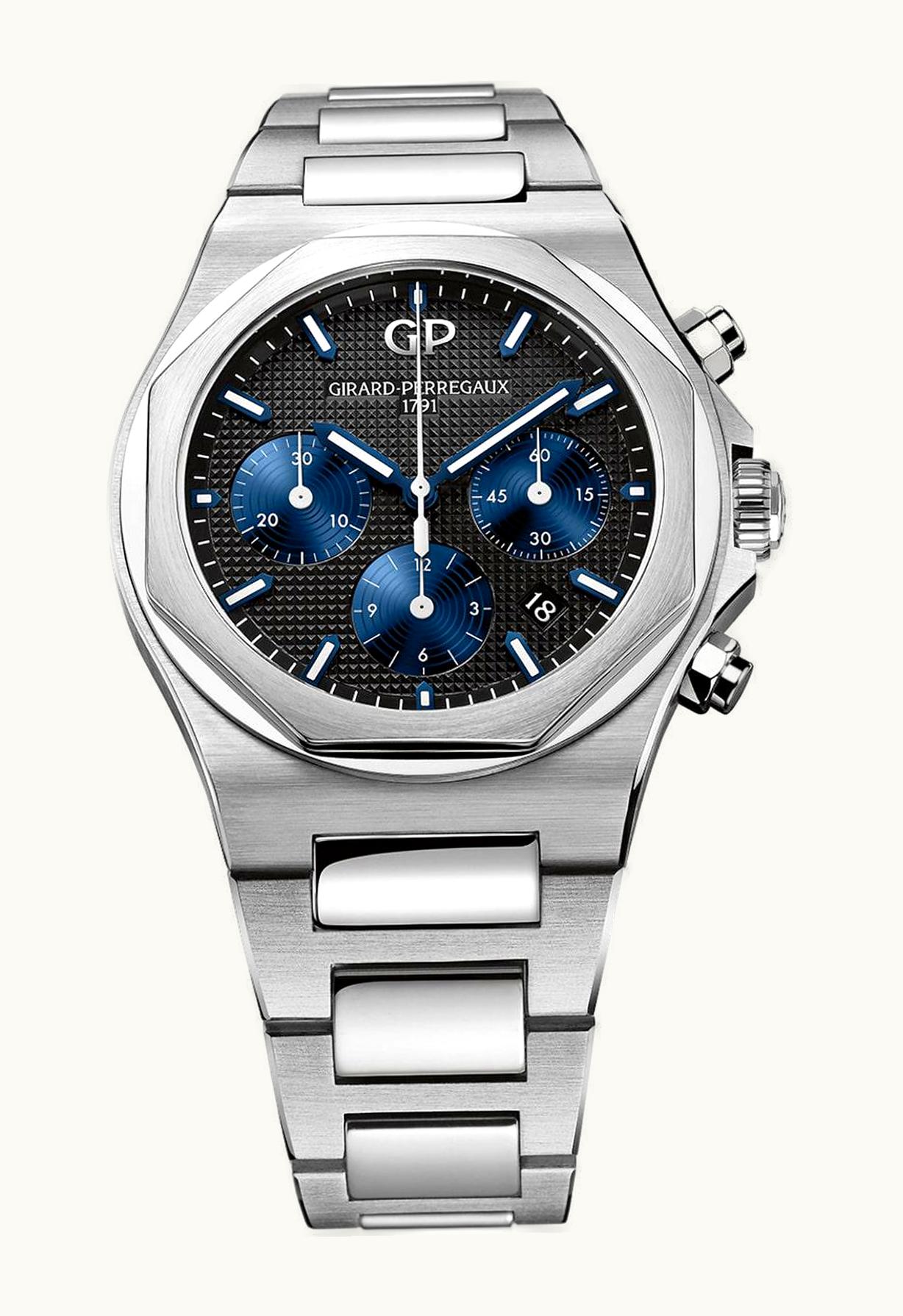 Girard-Perregaux Laureato 42 Chronograph Stainless Steel / Black / Bracelet