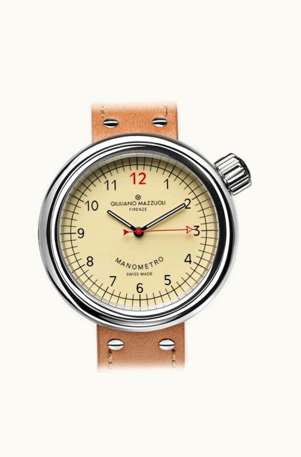 Giuliano Mazzuoli Manometro Chronograph Polished / Ivory