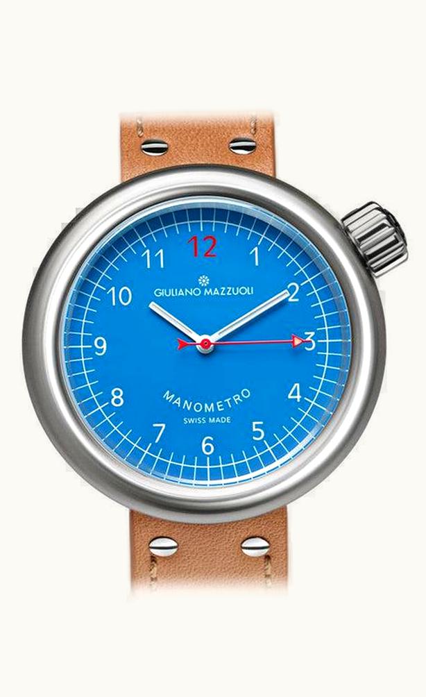 Giuliano Mazzuoli Manometro Brushed / Blue