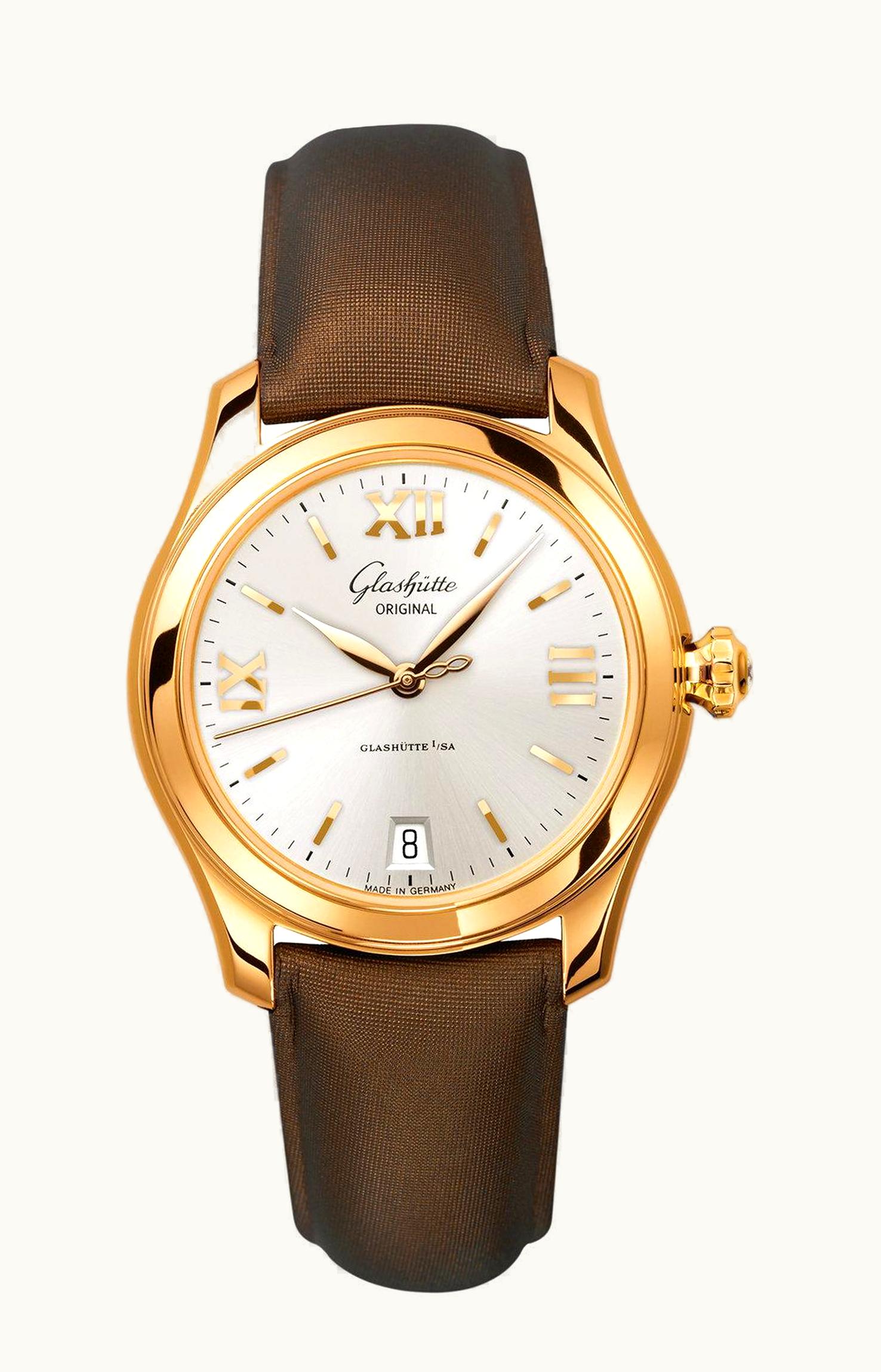 Glashütte Original Lady Serenade Rose Gold / Silver / Calf / Calf / Folding