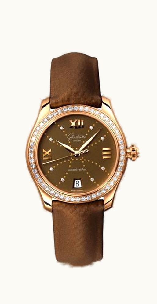 Glashütte Original Lady Serenade Rose Gold / Diamond / Brown - Index Line