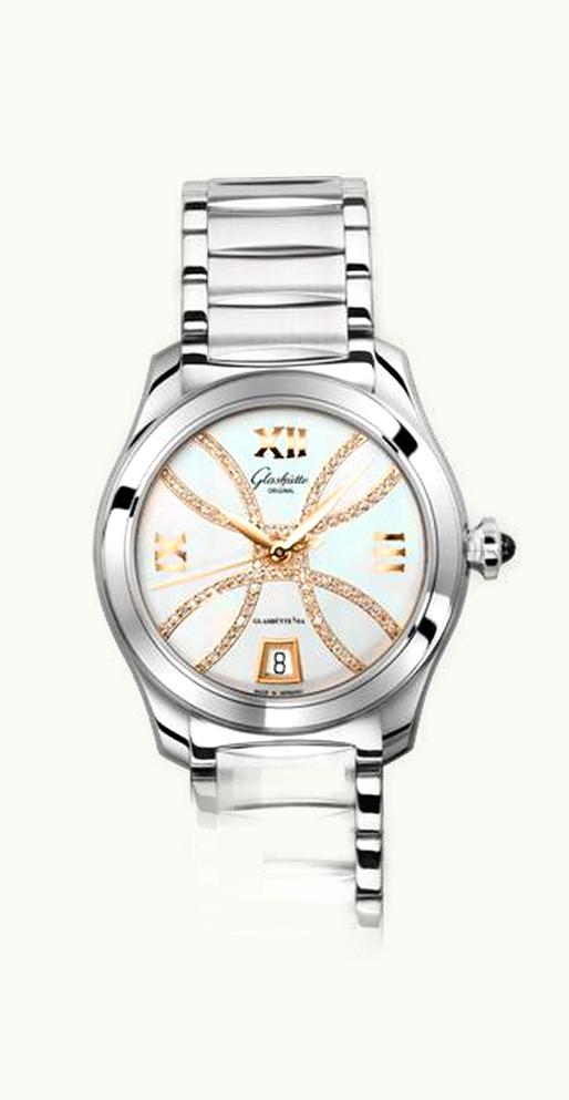Glashütte Original Lady Serenade Stainless Steel / MOP - Index Line / Bracelet
