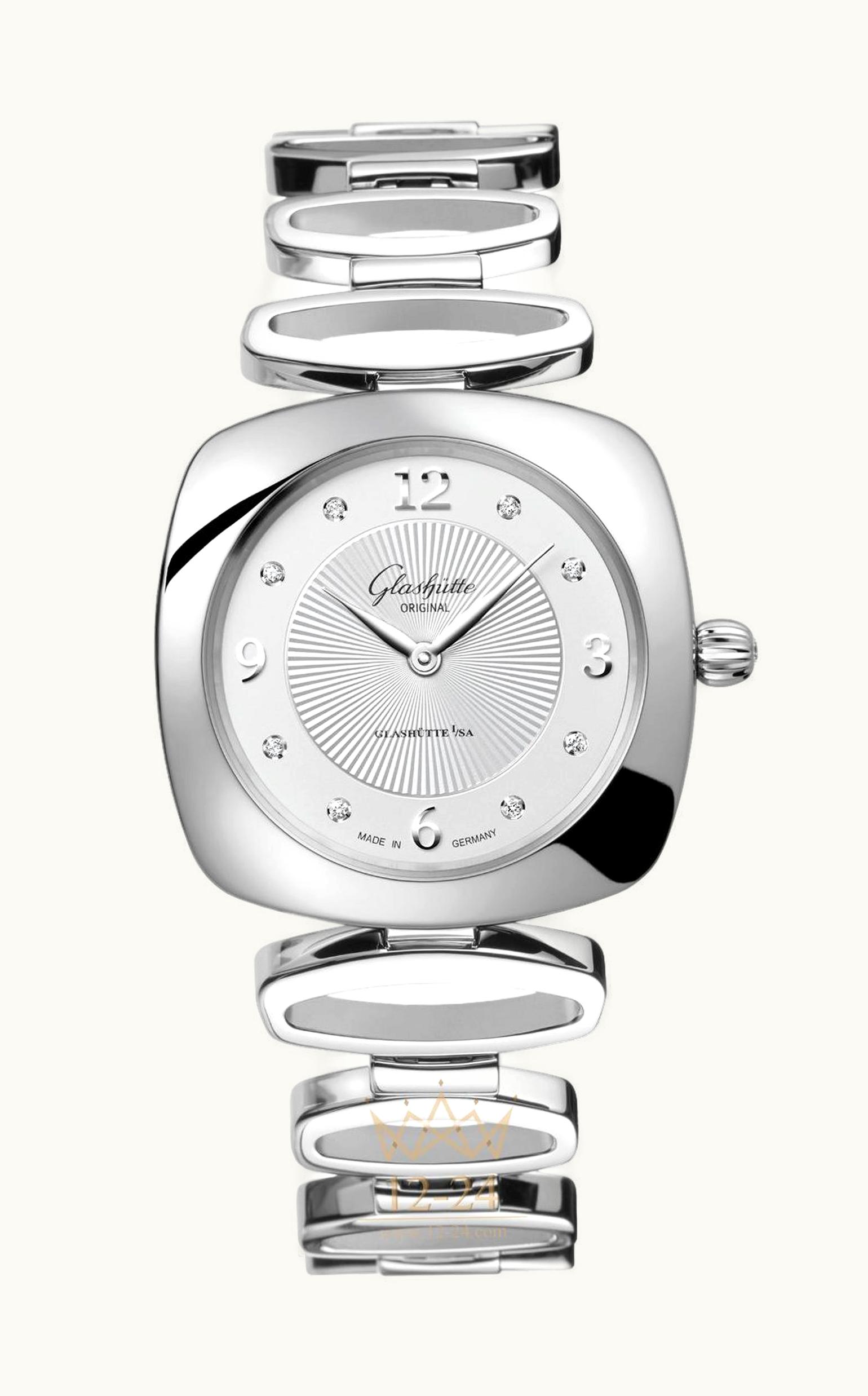 Glashütte Original Pavonina Stainless Steel / Silver / Bracelet