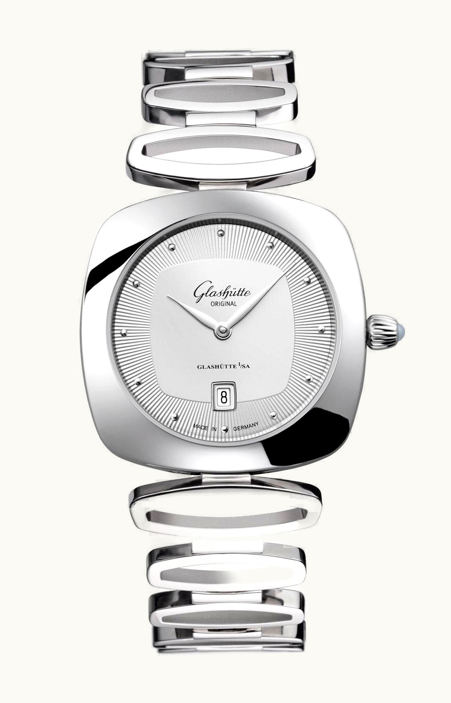 Glashütte Original Pavonina Date Stainless Steel / Silver / Bracelet