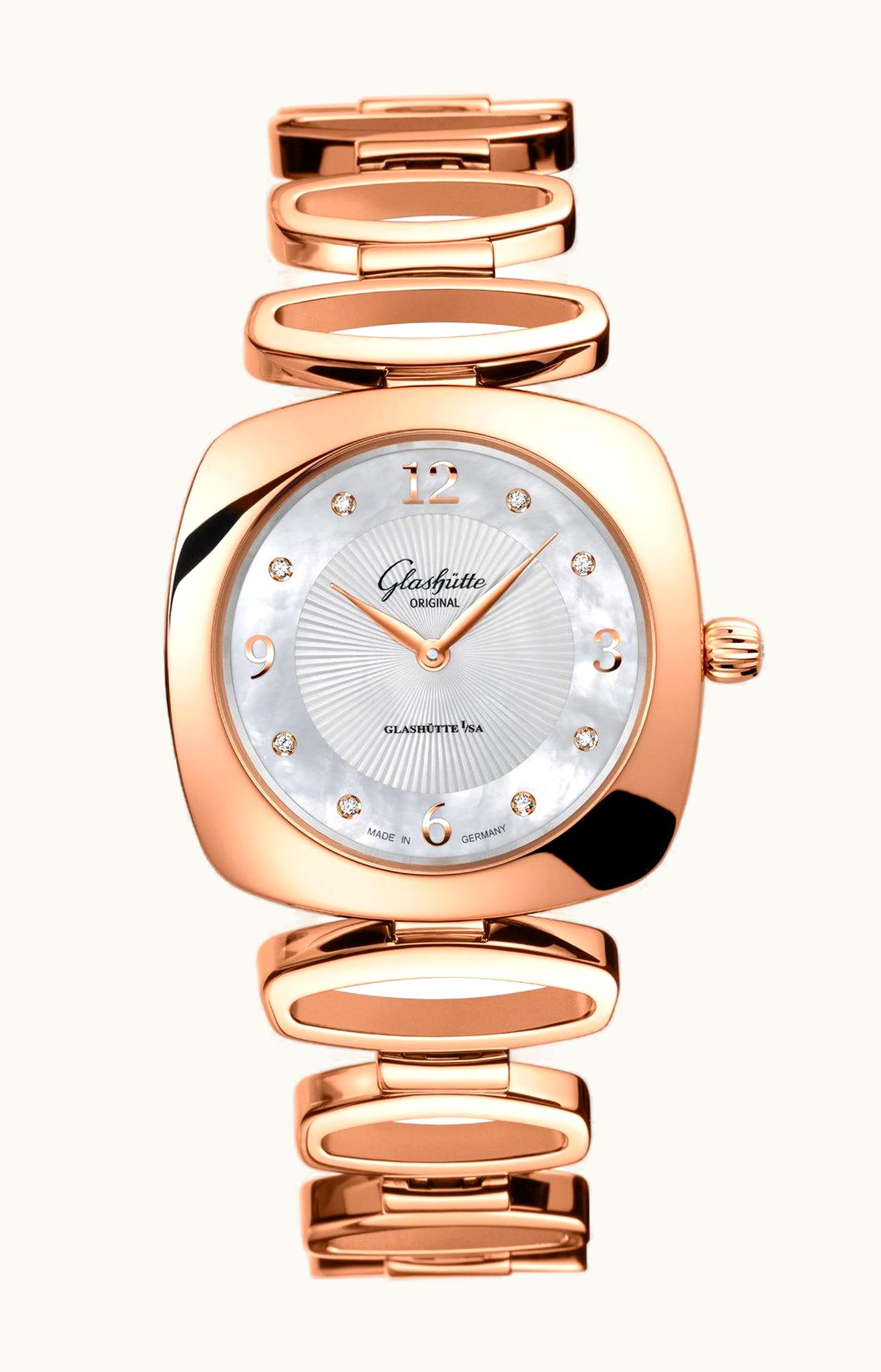 Glashütte Original Pavonina Red Gold / MOP / Bracelet