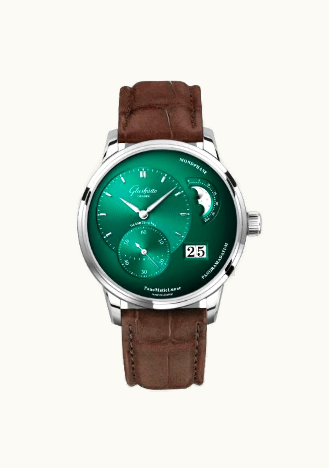 Glashütte Original Pavonina Date Red Gold / Diamond / MOP / Alligator