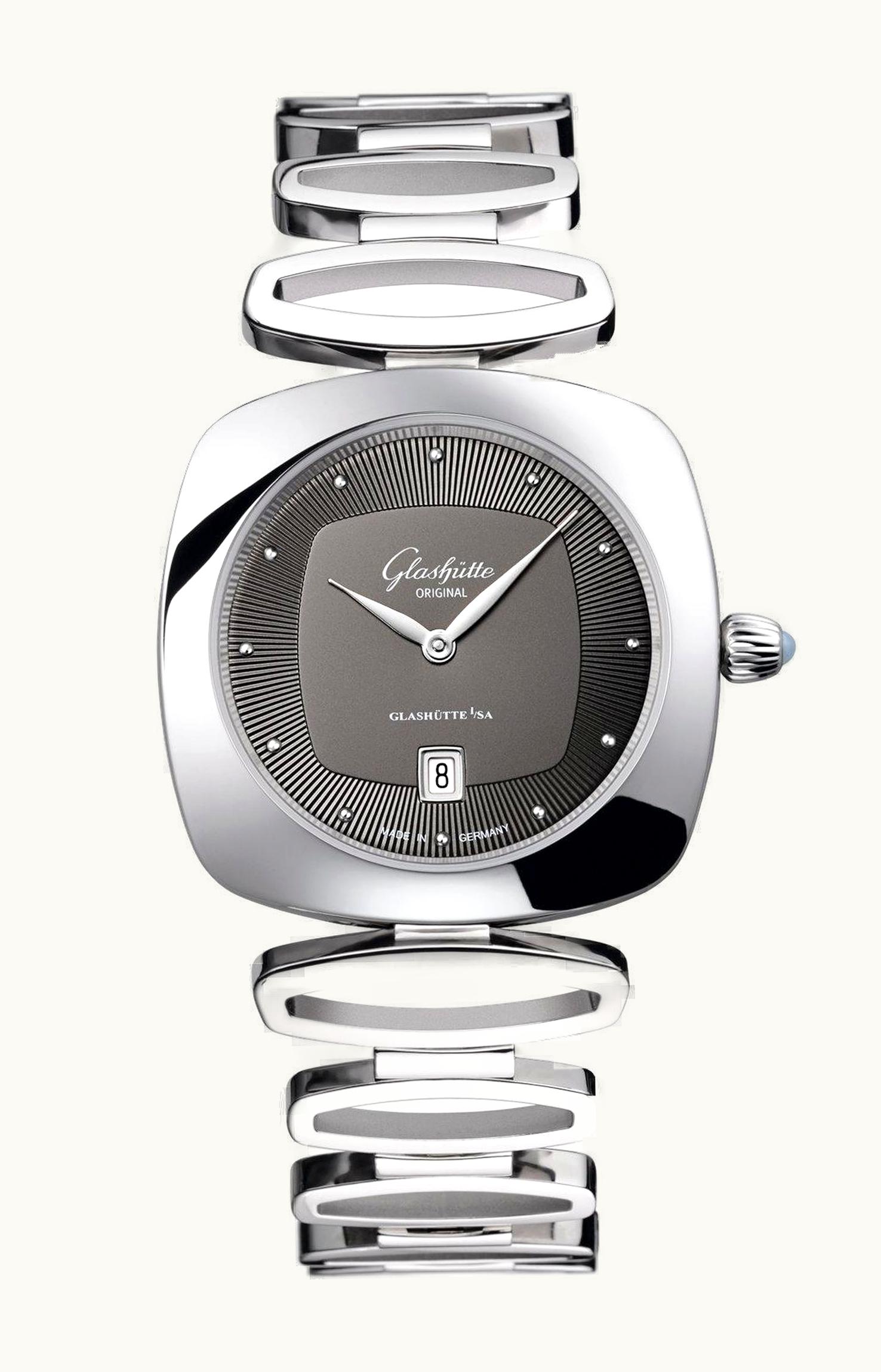 Glashütte Original Pavonina Date Stainless Steel / Grey / Bracelet