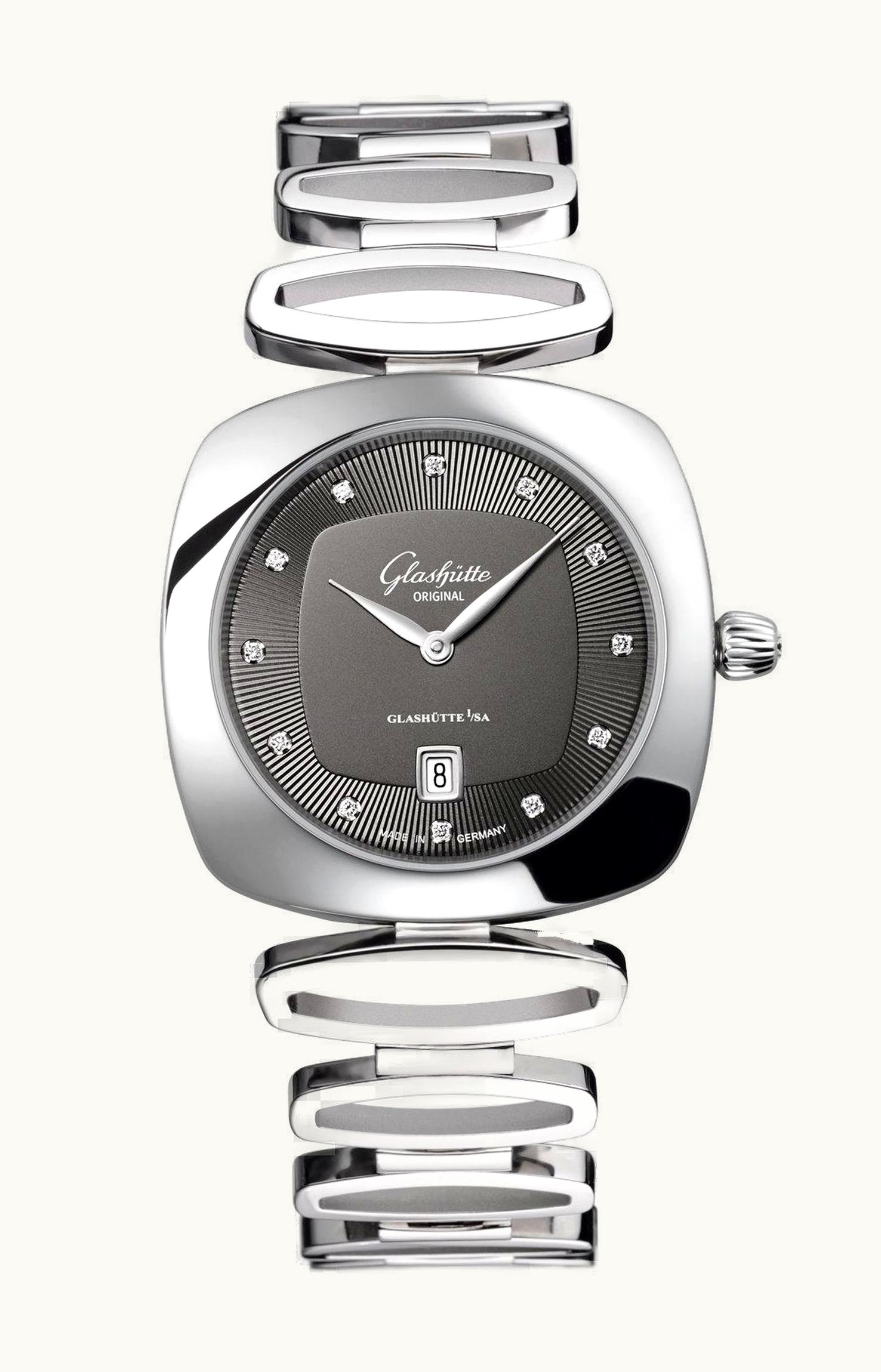 Glashütte Original Pavonina Date Stainless Steel / Silver / Bracelet