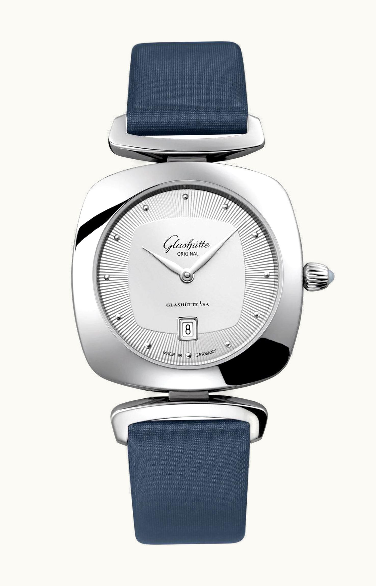 Glashütte Original Pavonina Date Red Gold / Diamond / Cold Enamel Brown / Calf