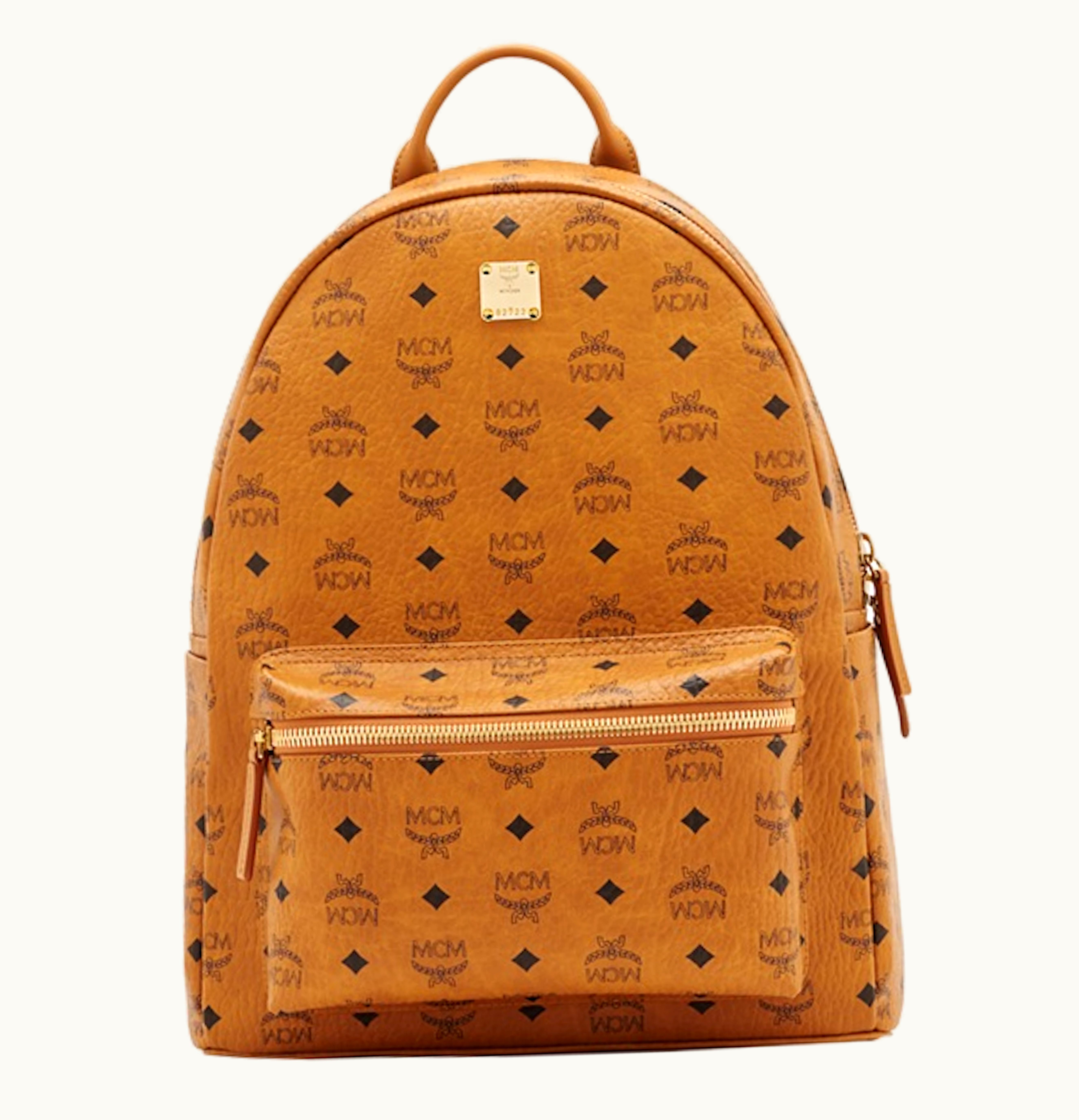MCM MCM Stark Classic Backpack Visetos Medium Cognac 1