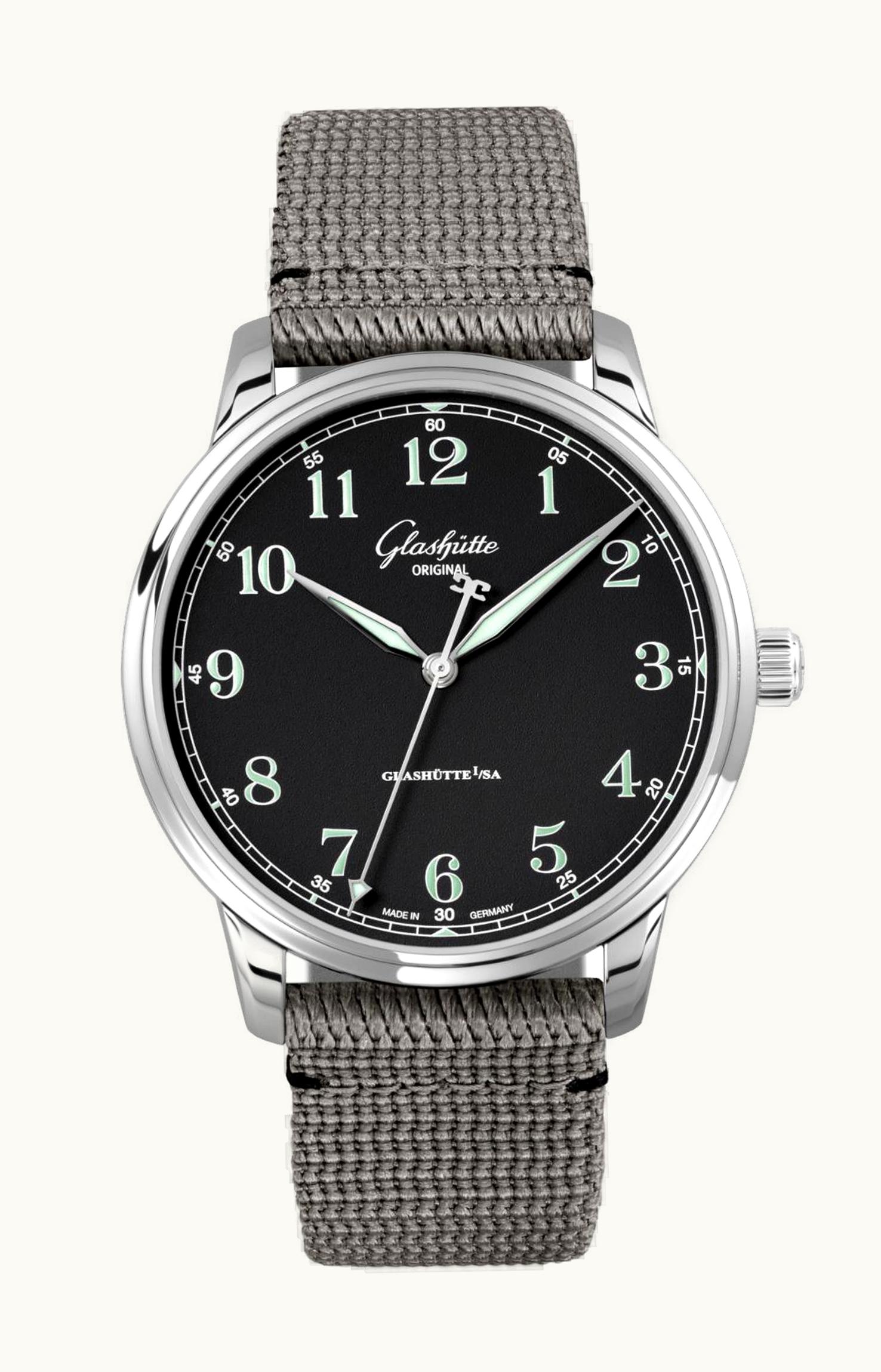 Glashütte Original Senator Excellence Stainless Steel / Silver / Alligator - Pin
