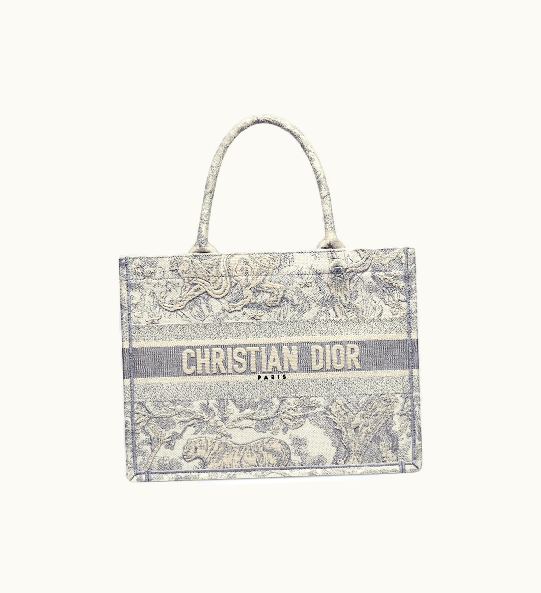Dior Dior Dioriviera Book Tote Small Gray