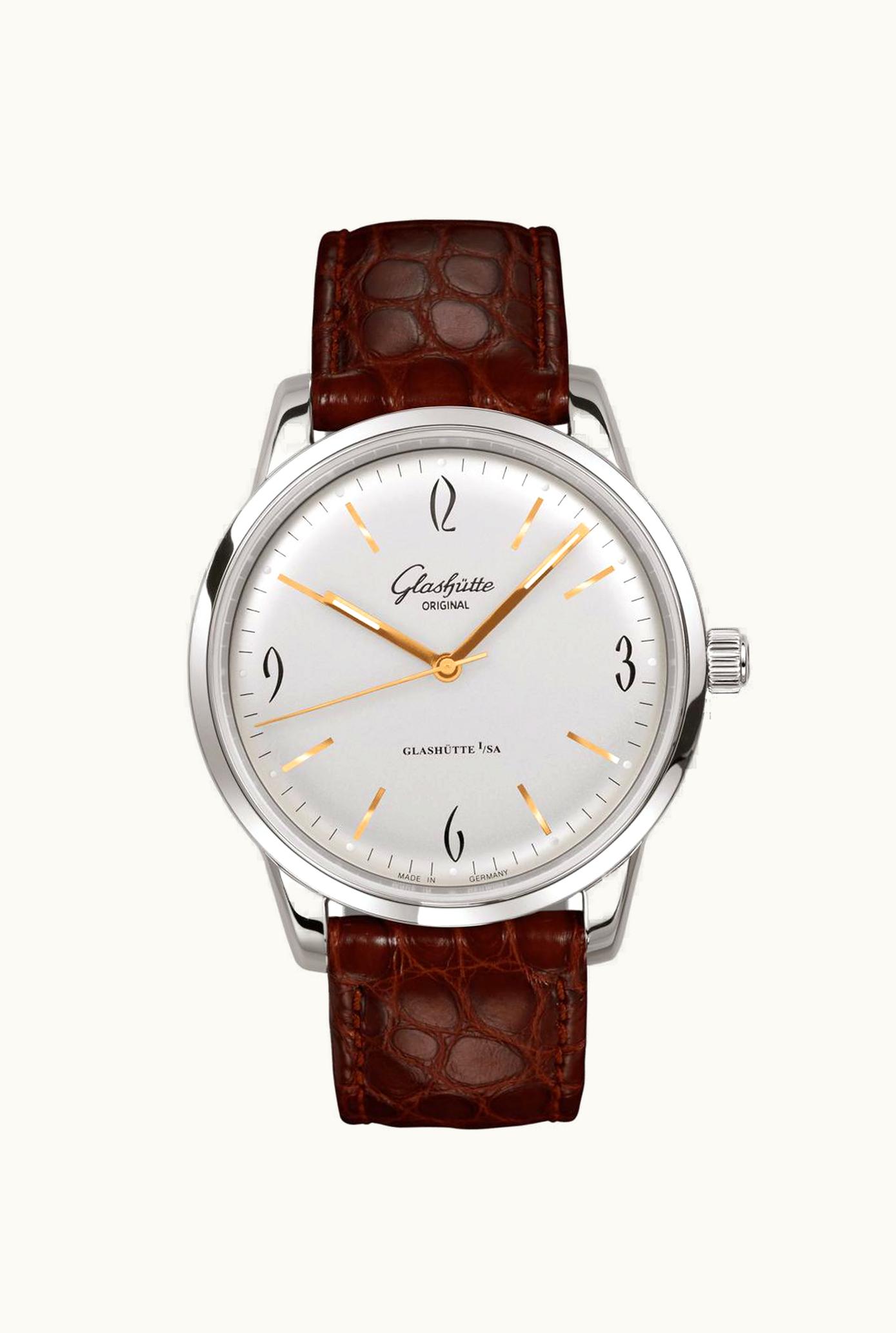 Glashütte Original Sixties Rose Gold / Black / Alligator / Pin