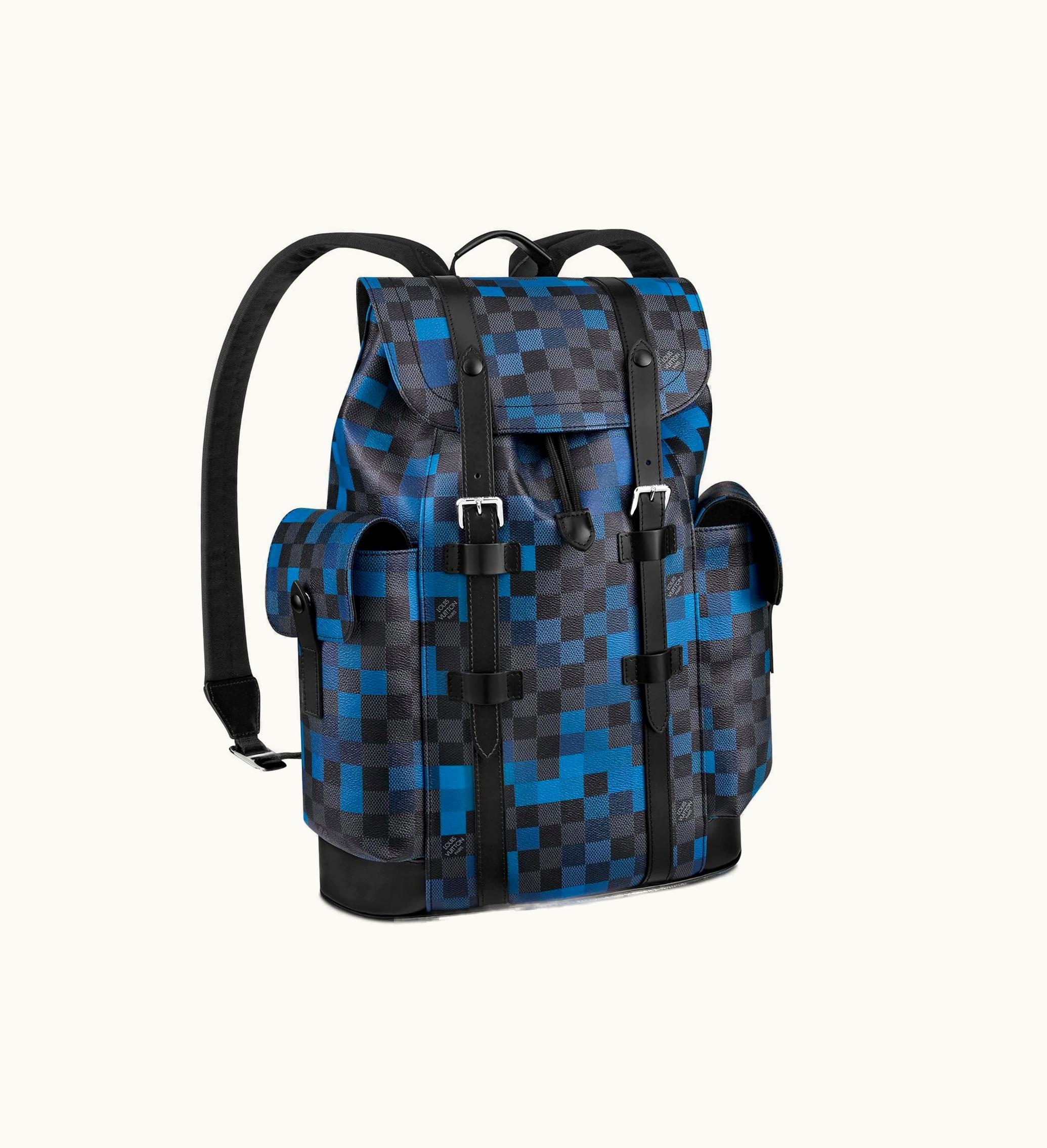 Louis Vuitton Louis Vuitton Backpack Christopher Damier Graphite Pixel PM Bleu