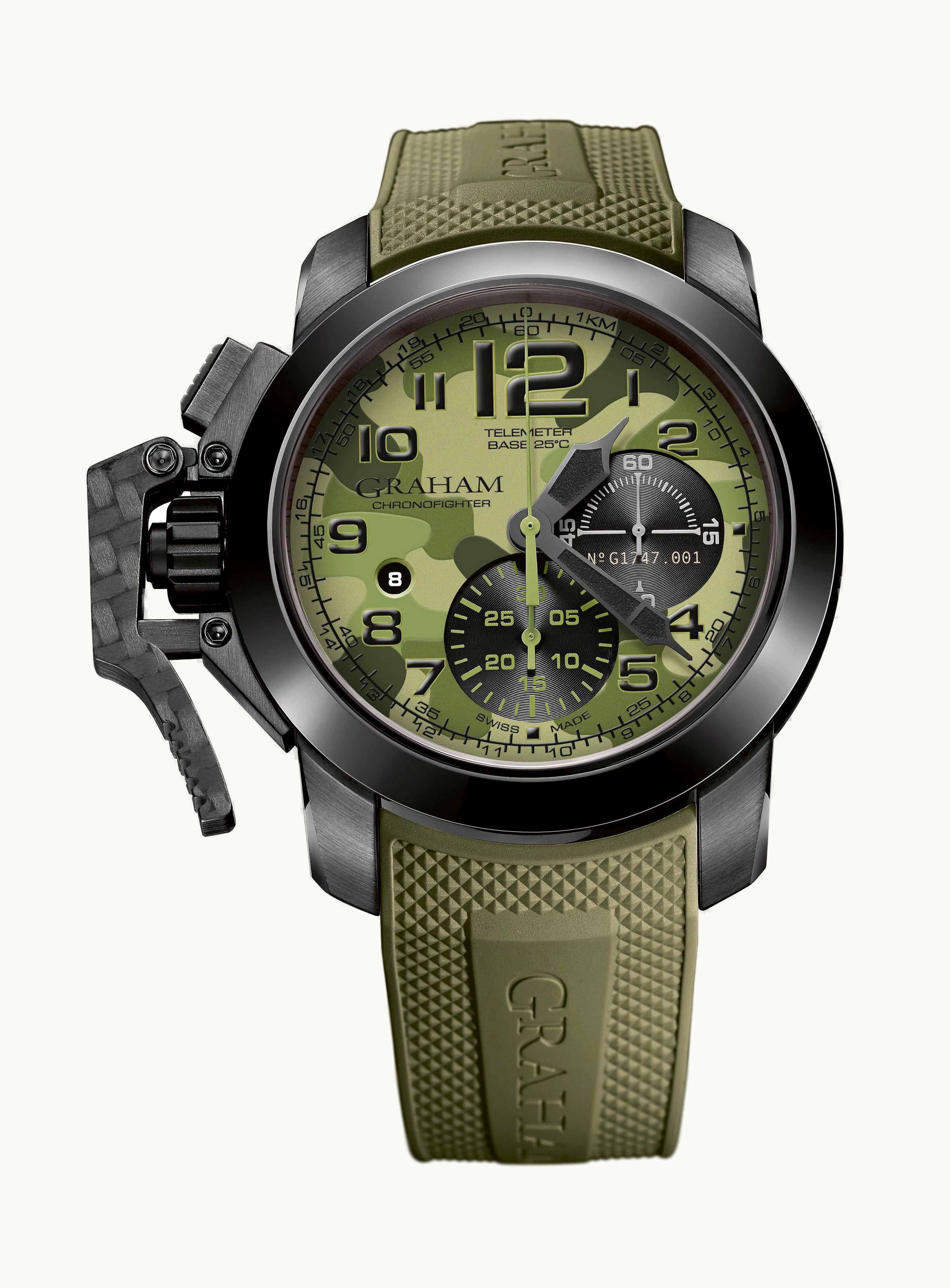 Graham Chronofighter Oversize Black Arrow
