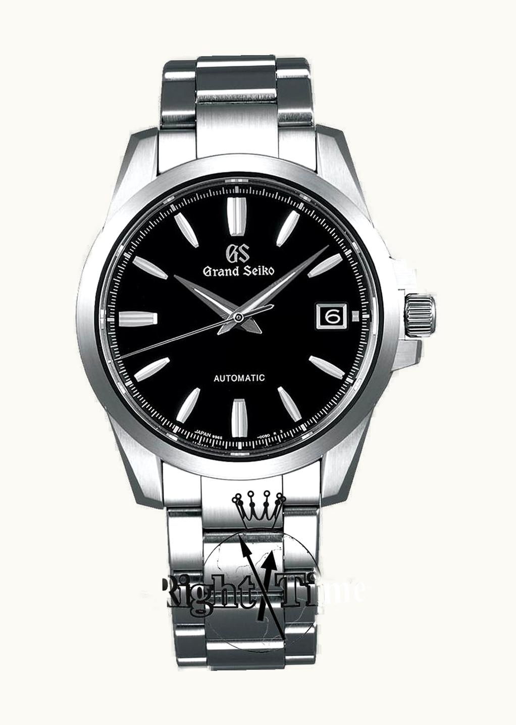 Grand Seiko Automatic Date Stainless Steel / Black / Bracelet