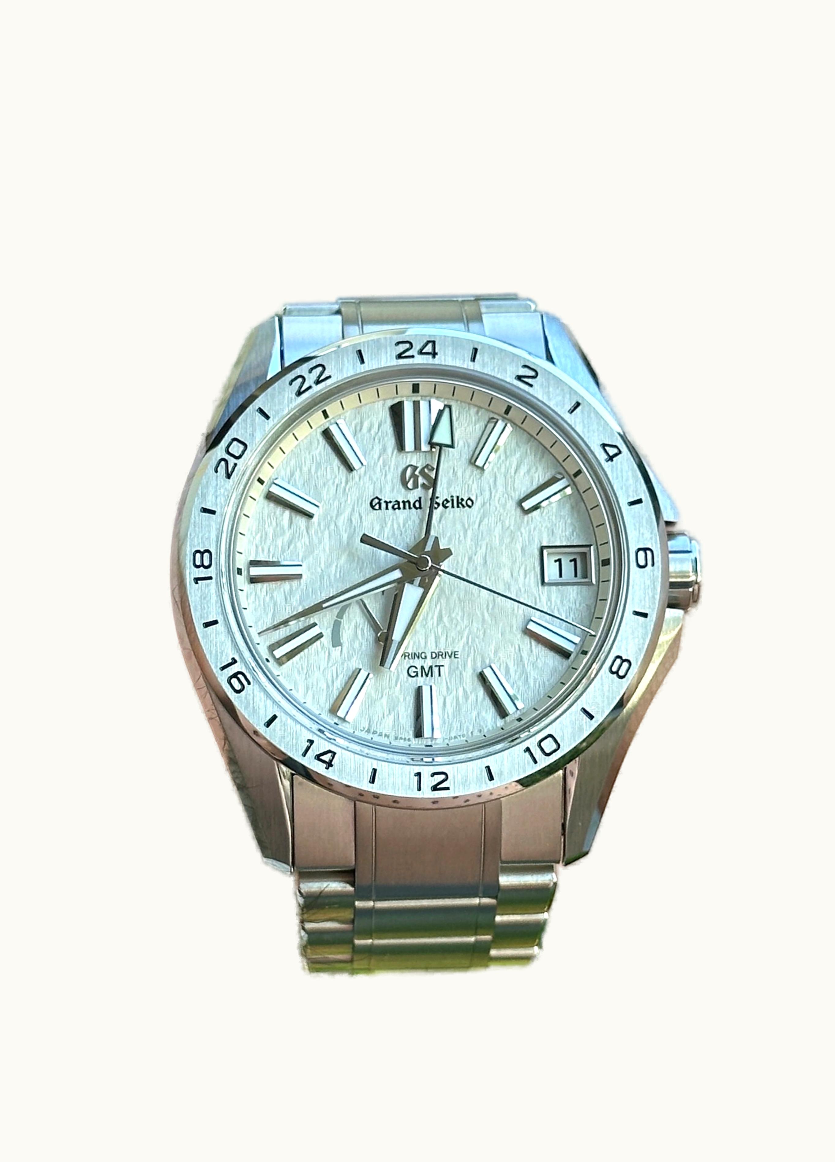 Grand Seiko Automatic GMT Stainless Steel / Black / Bracelet