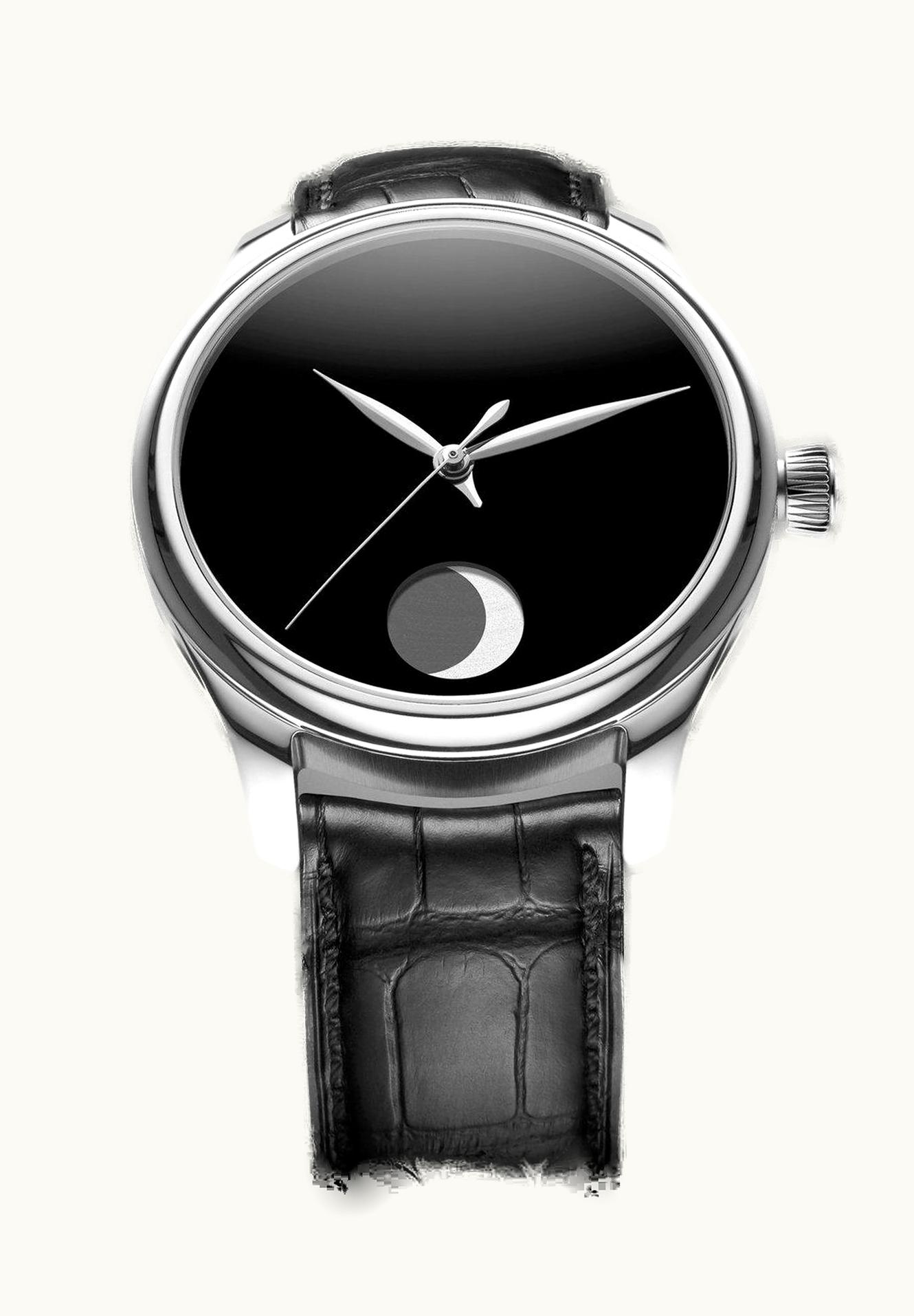 H. Moser & Cie Endeavour Perpetual Moon Stainless Steel / Vantablack Concept