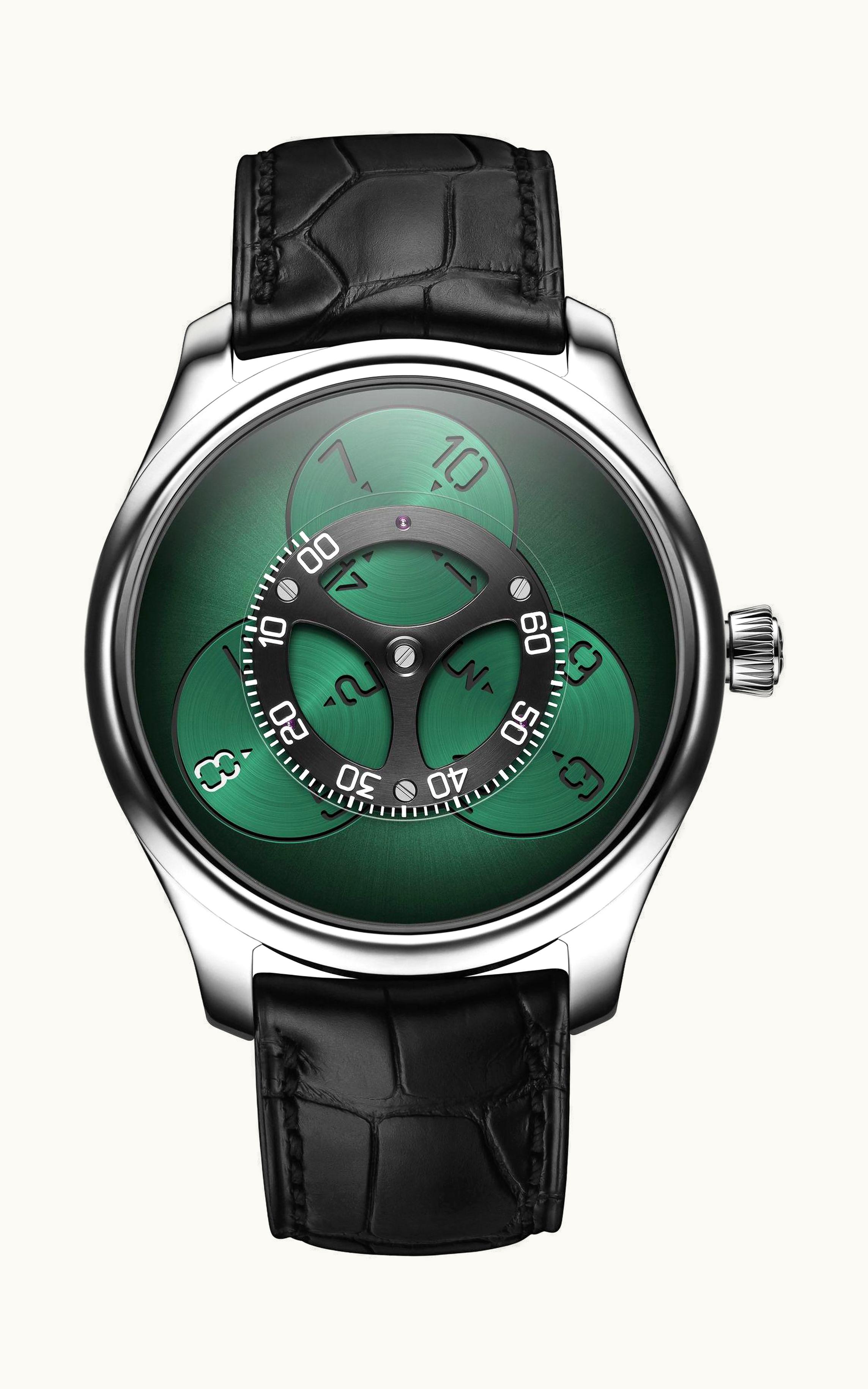 H. Moser & Cie Endeavour Flying Hours White Gold / Cosmic Green