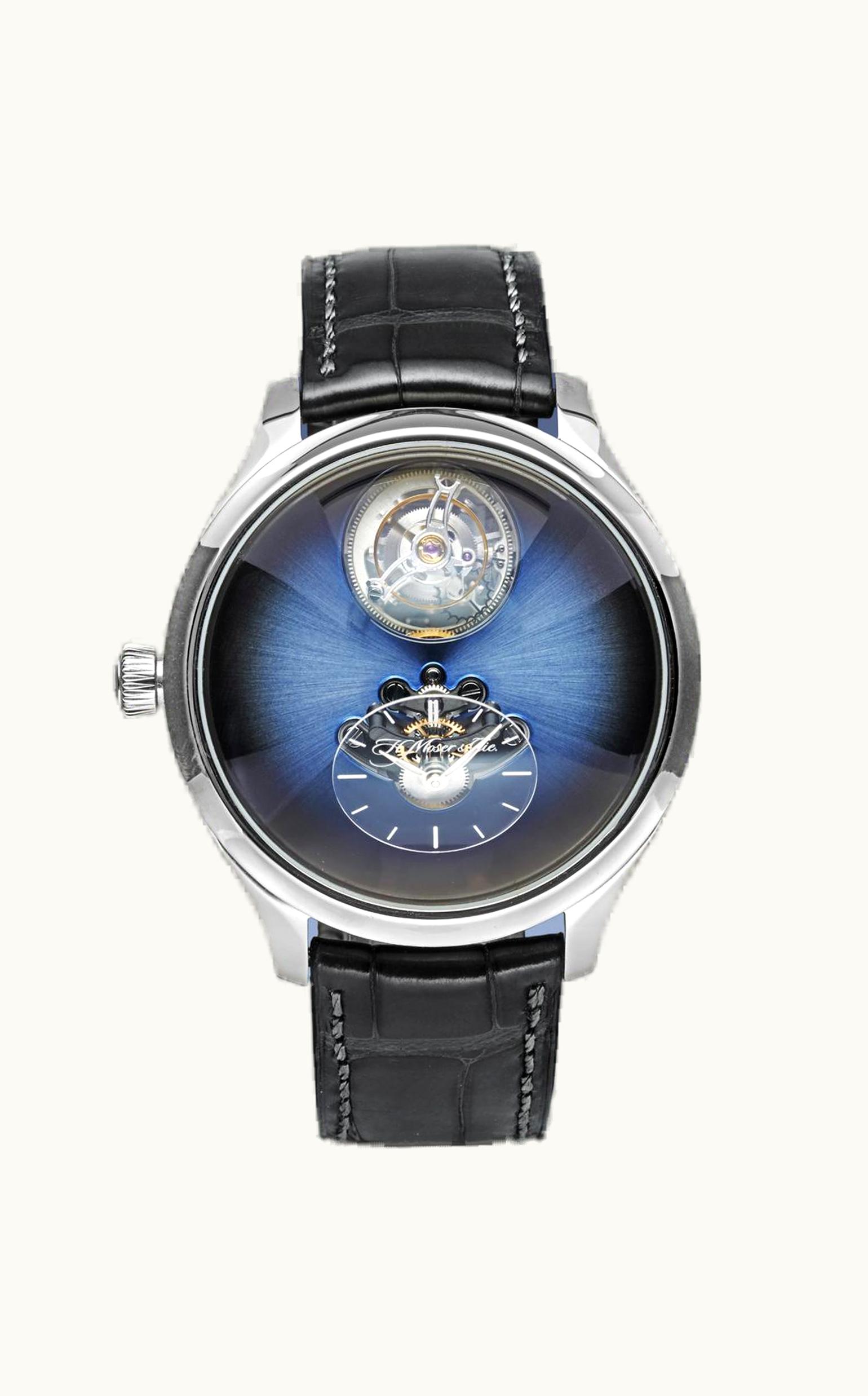 H. Moser & Cie Endeavour Cylindrical Tourbillon MB&F Ice Blue