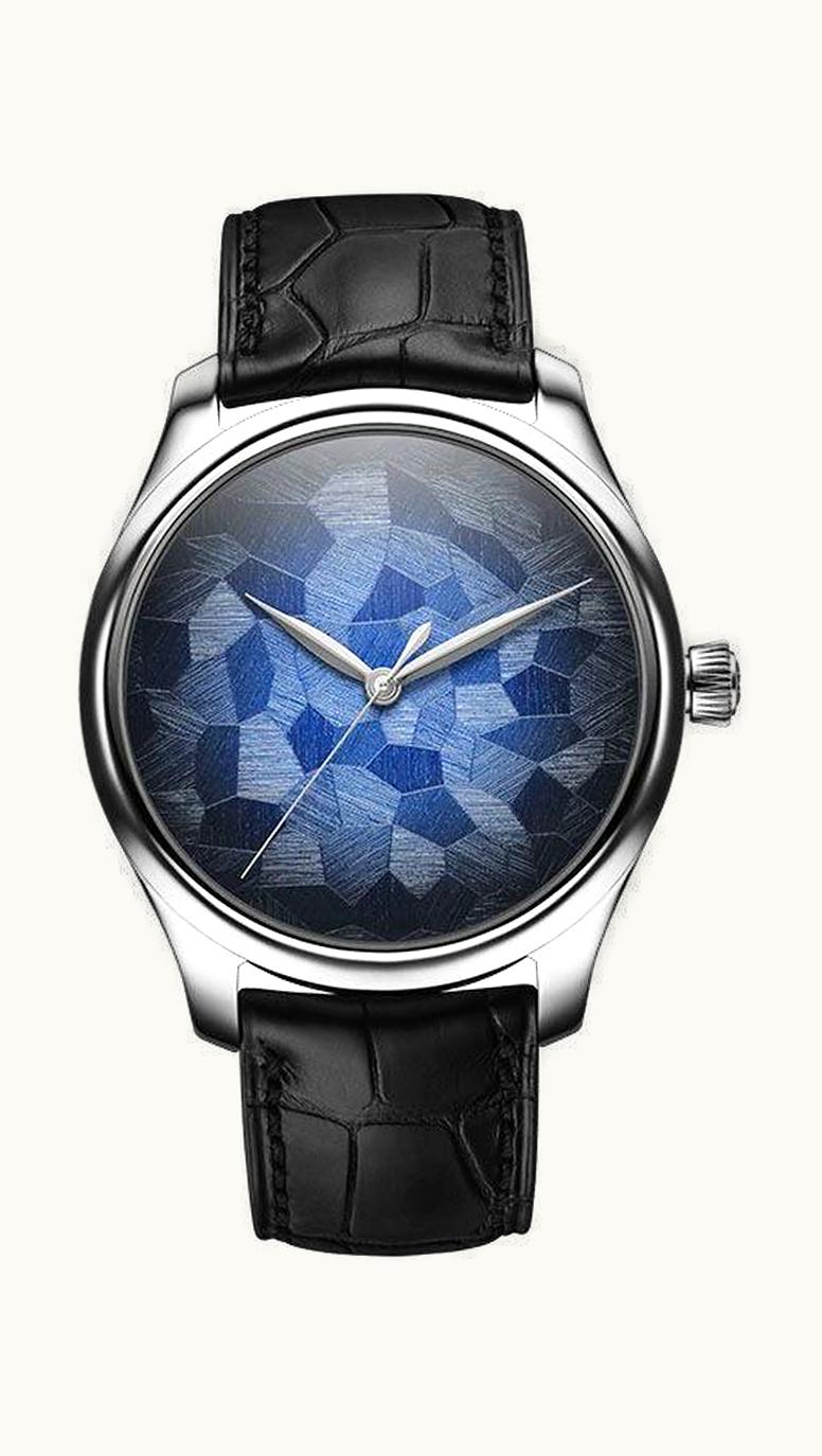 H. Moser & Cie Endeavour Centre Seconds Stainless Steel / Mosaic Blue Concept