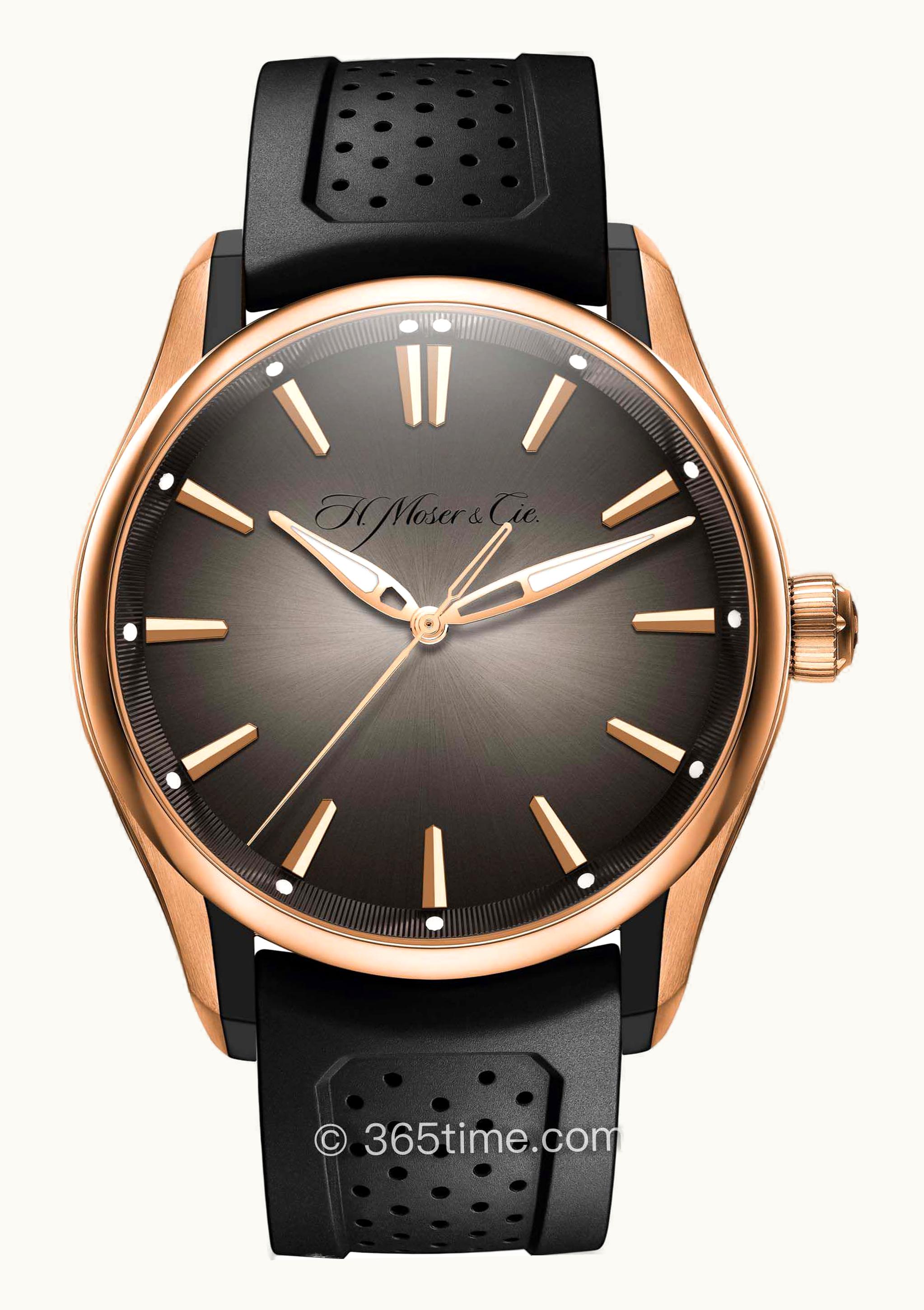 H. Moser & Cie Endeavour Big Date, Rose Gold, Black Dial