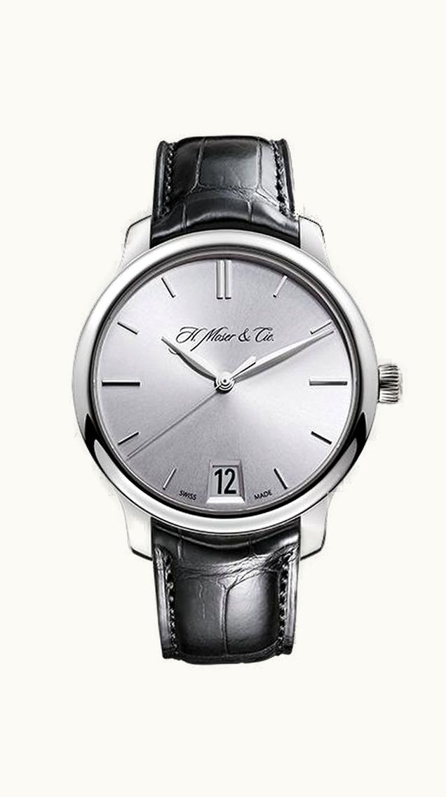 H. Moser & Cie Endeavour Big Date, White Gold, Rhodié Dial