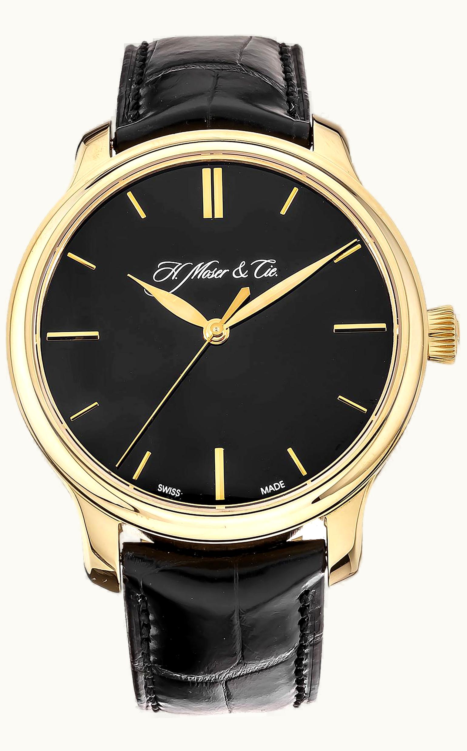H. Moser & Cie Endeavour Centre Seconds, Rose Gold, Black Dial